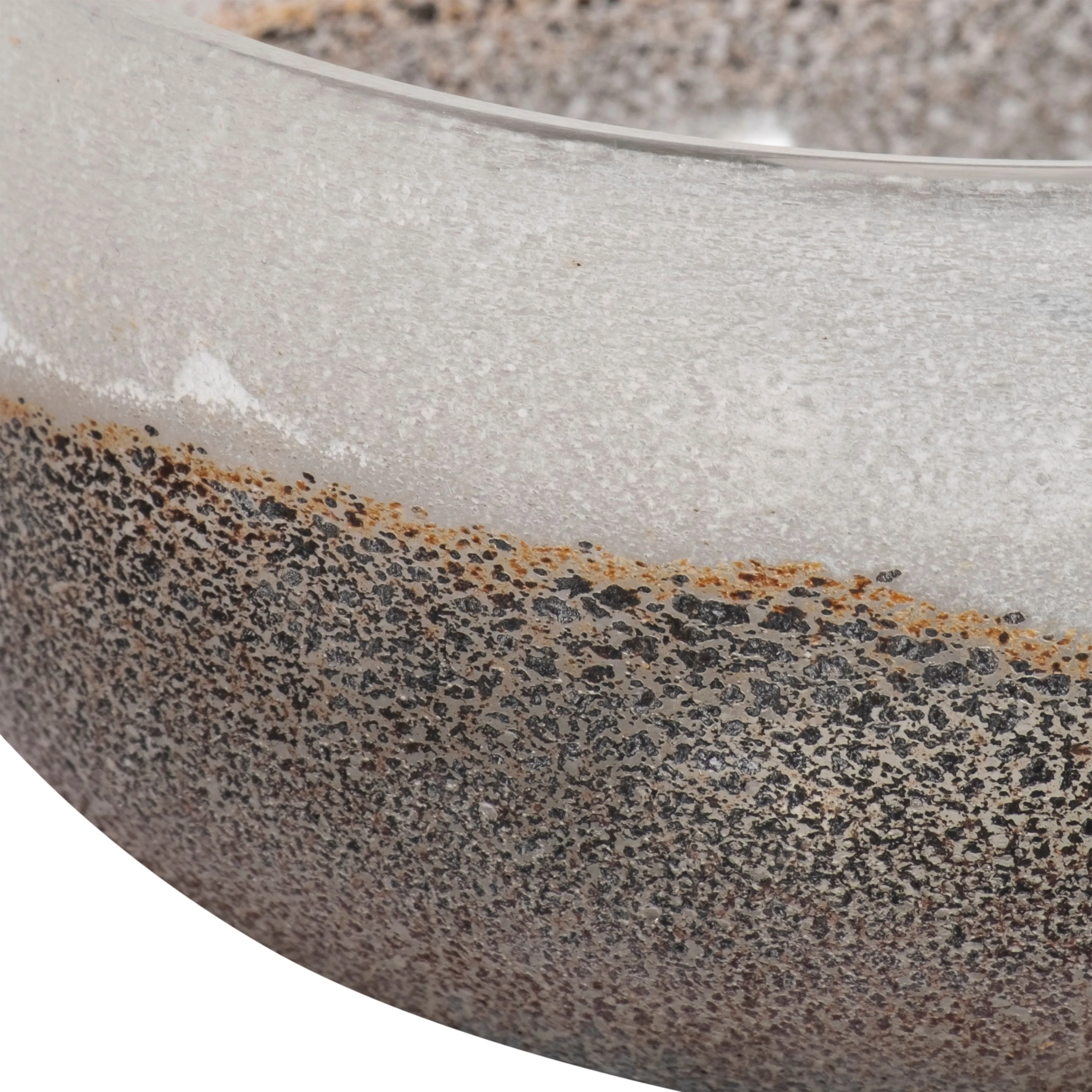 8" Ombre Bowl, White/grey