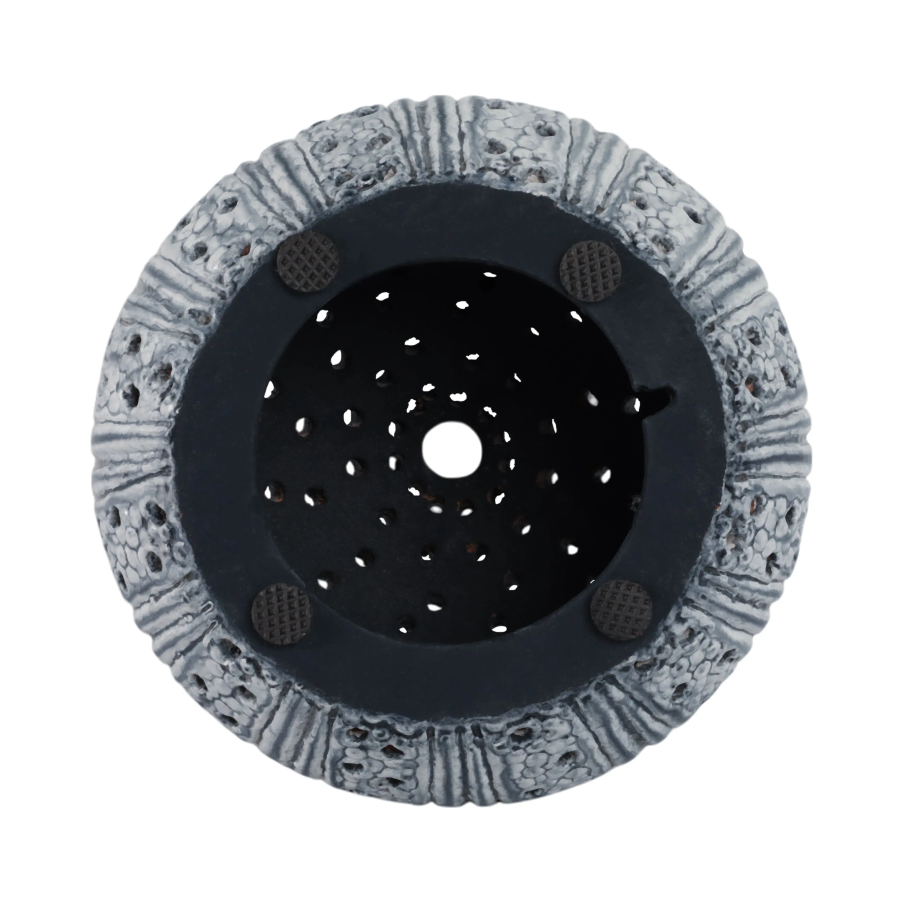 8" Sea Urchin Object Reactive Finish, Blue