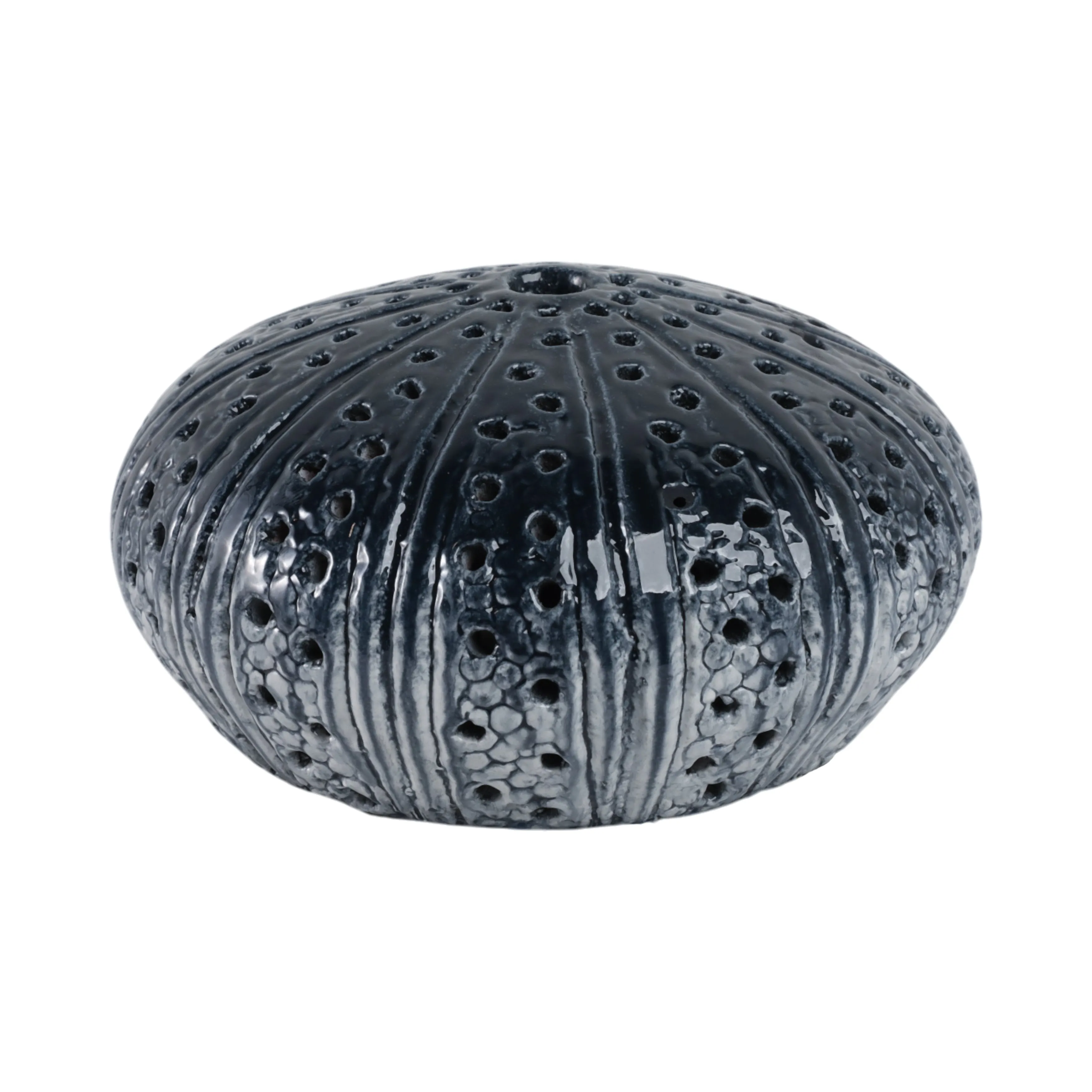 8" Sea Urchin Object Reactive Finish, Blue