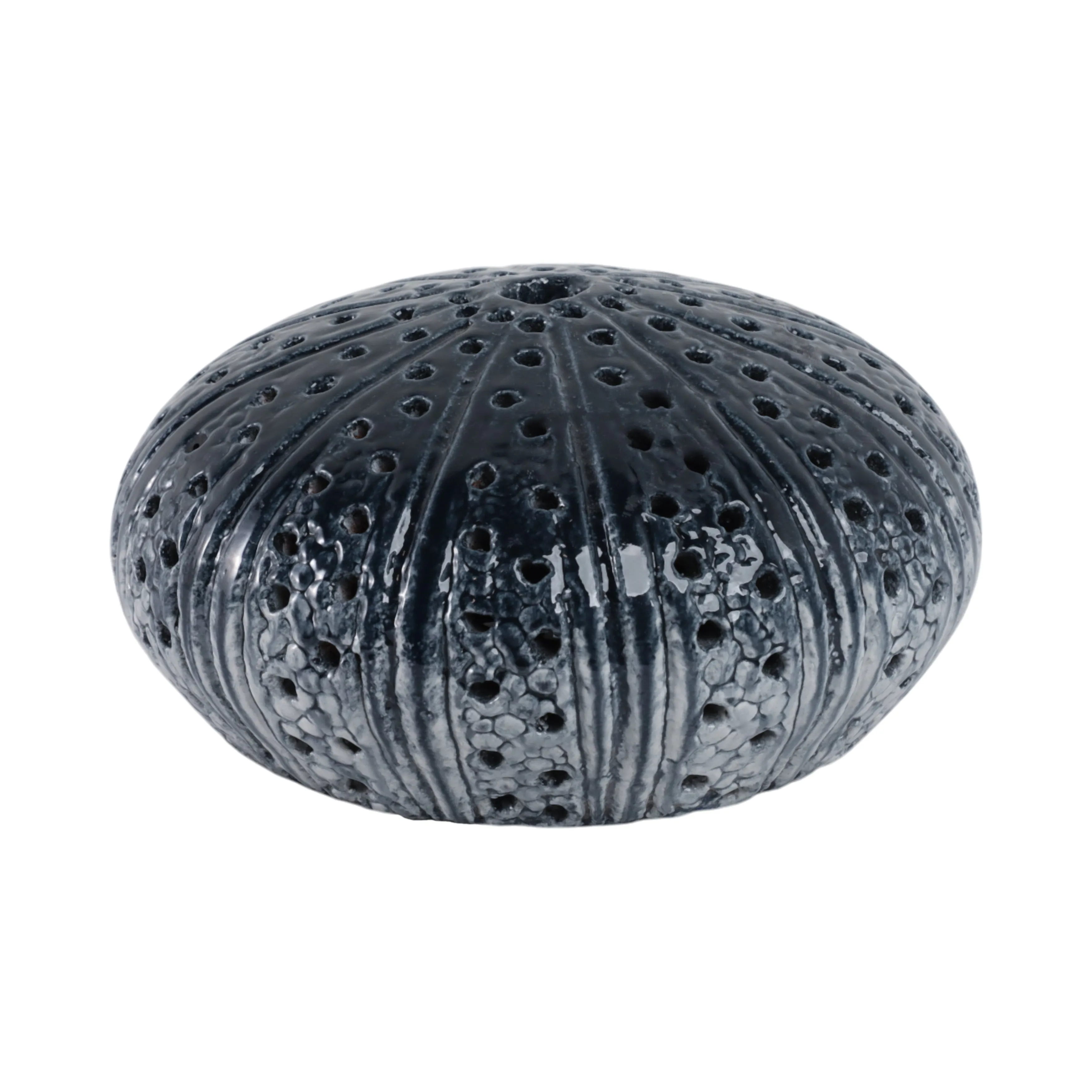 8" Sea Urchin Object Reactive Finish, Blue