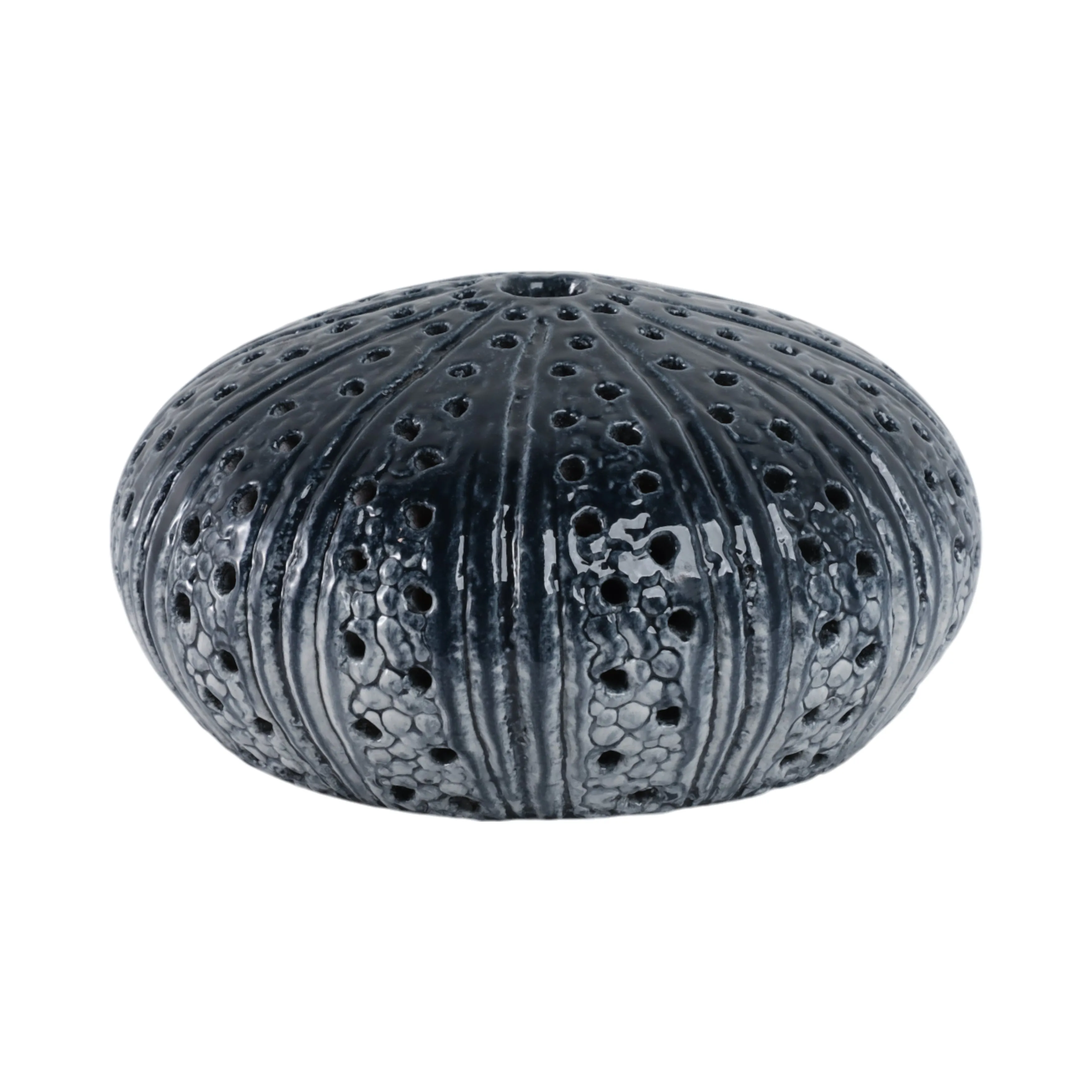 8" Sea Urchin Object Reactive Finish, Blue