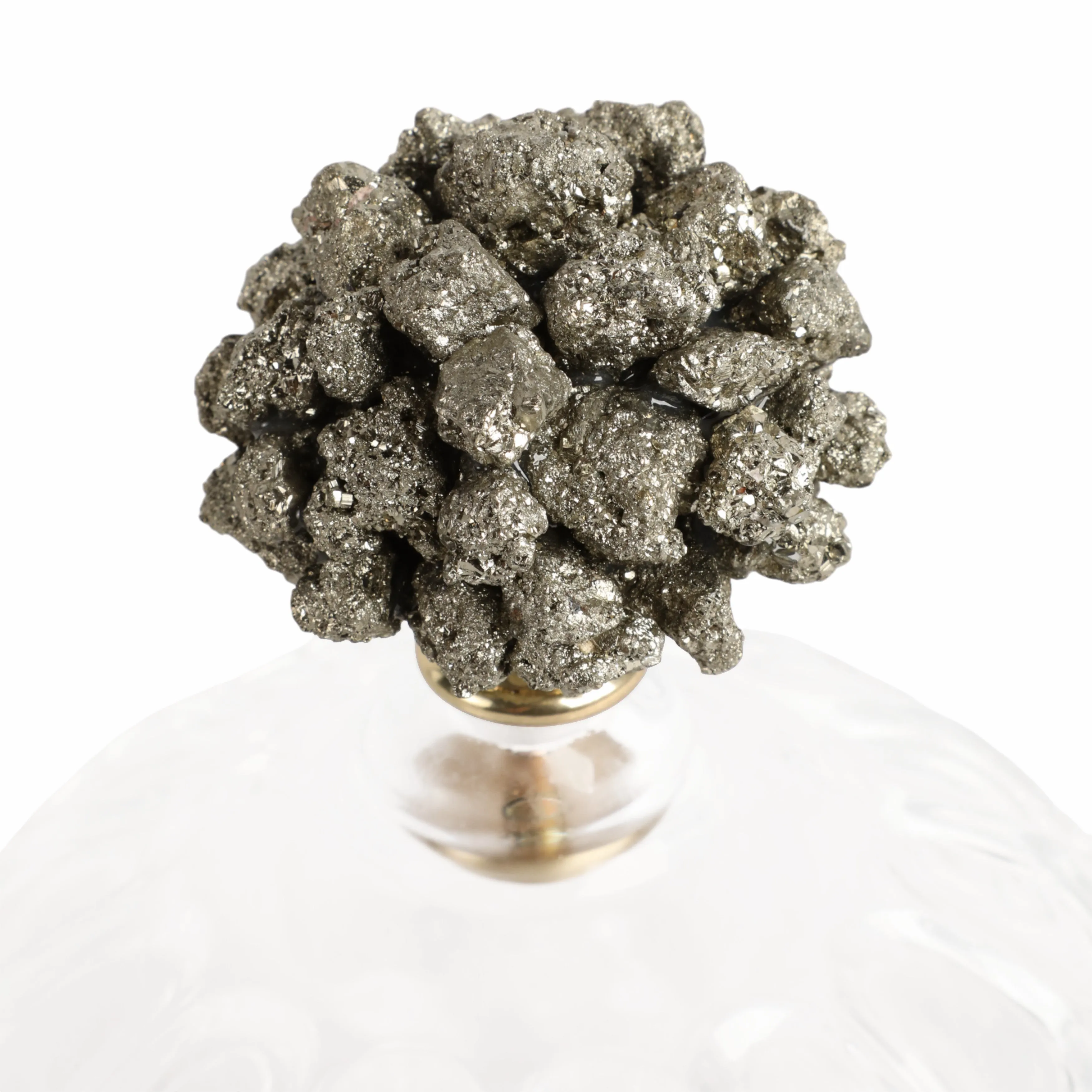 8" Stella Large Stone And Glass Jar