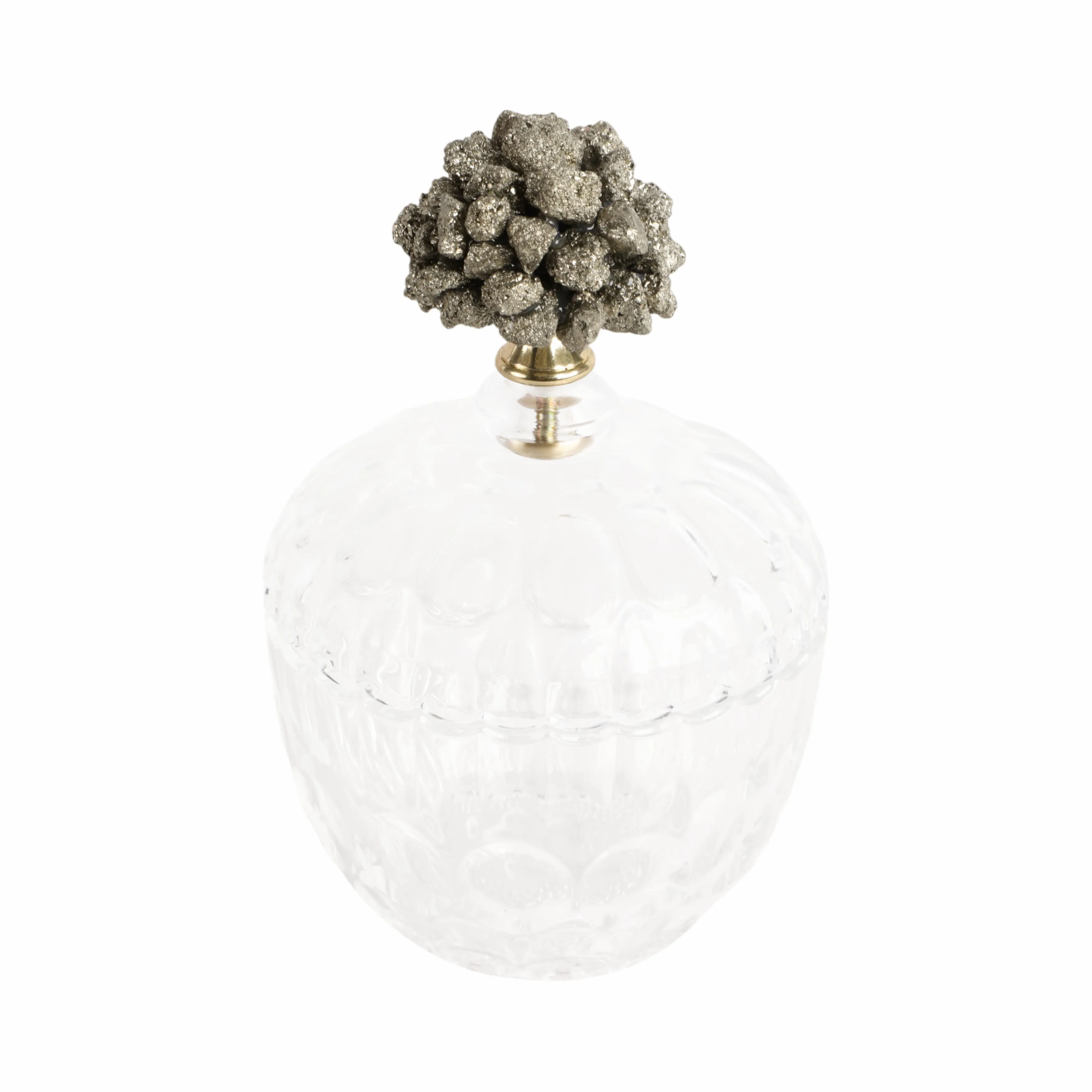 8" Stella Large Stone And Glass Jar