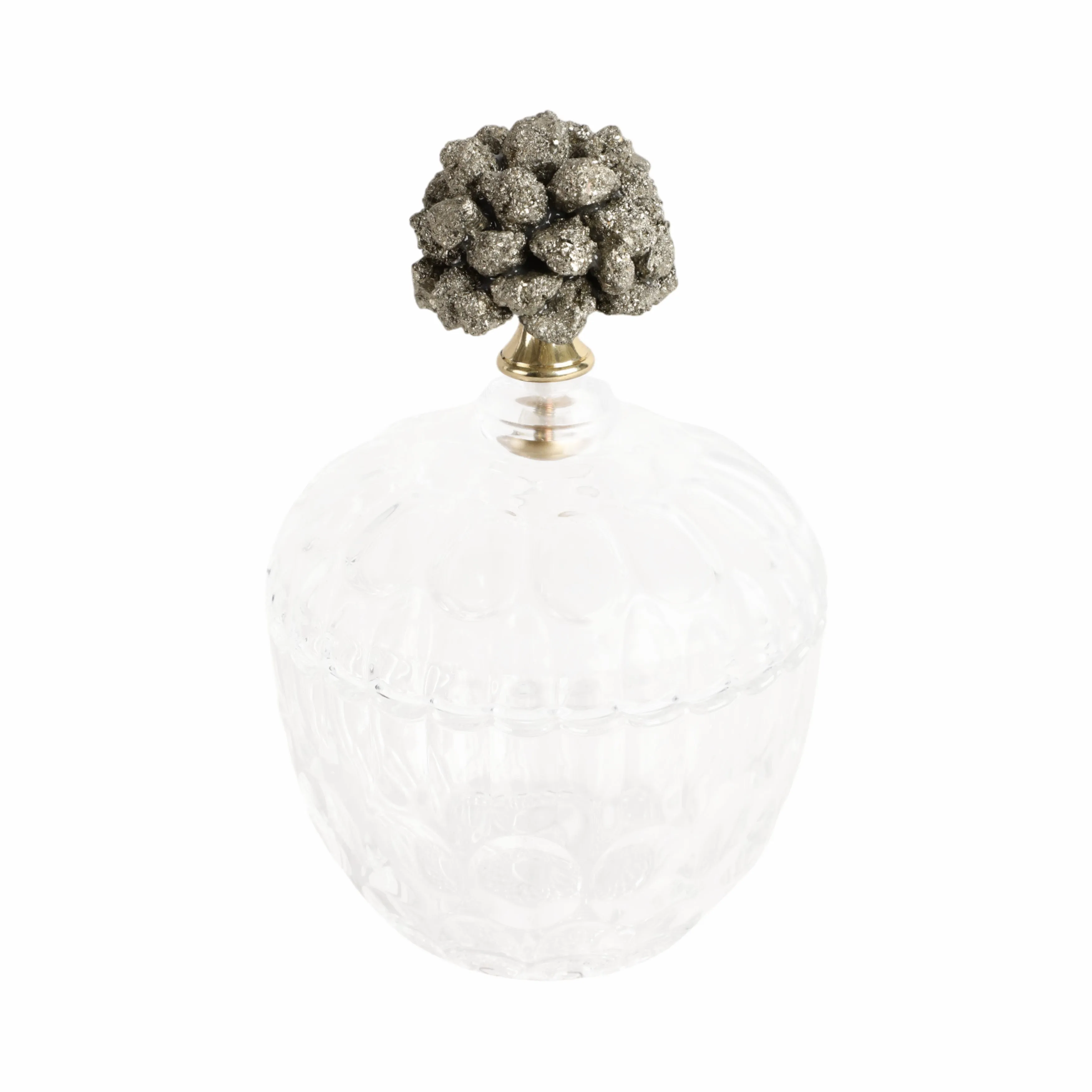 8" Stella Large Stone And Glass Jar
