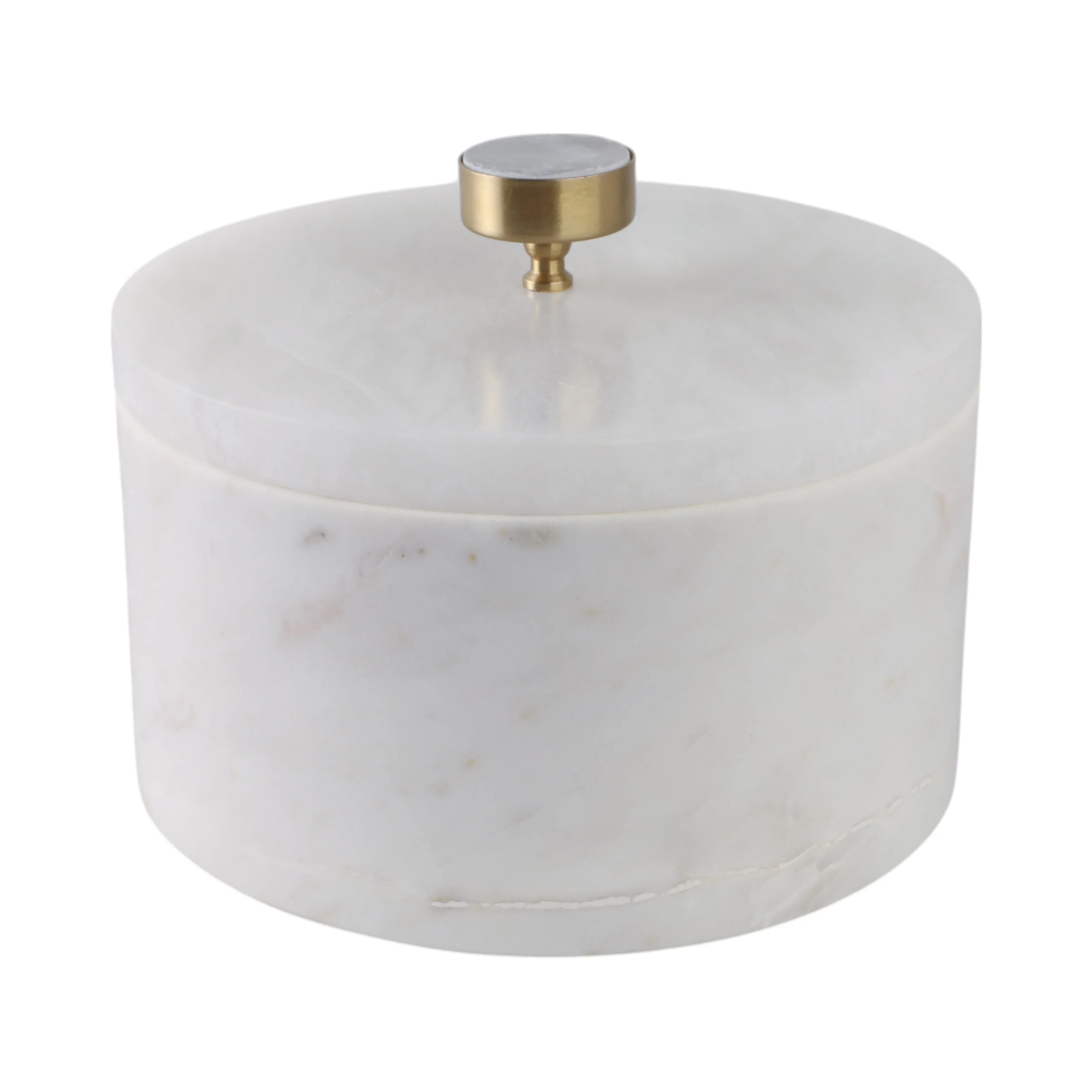 8" Vero Large Alabaster And Marble Box