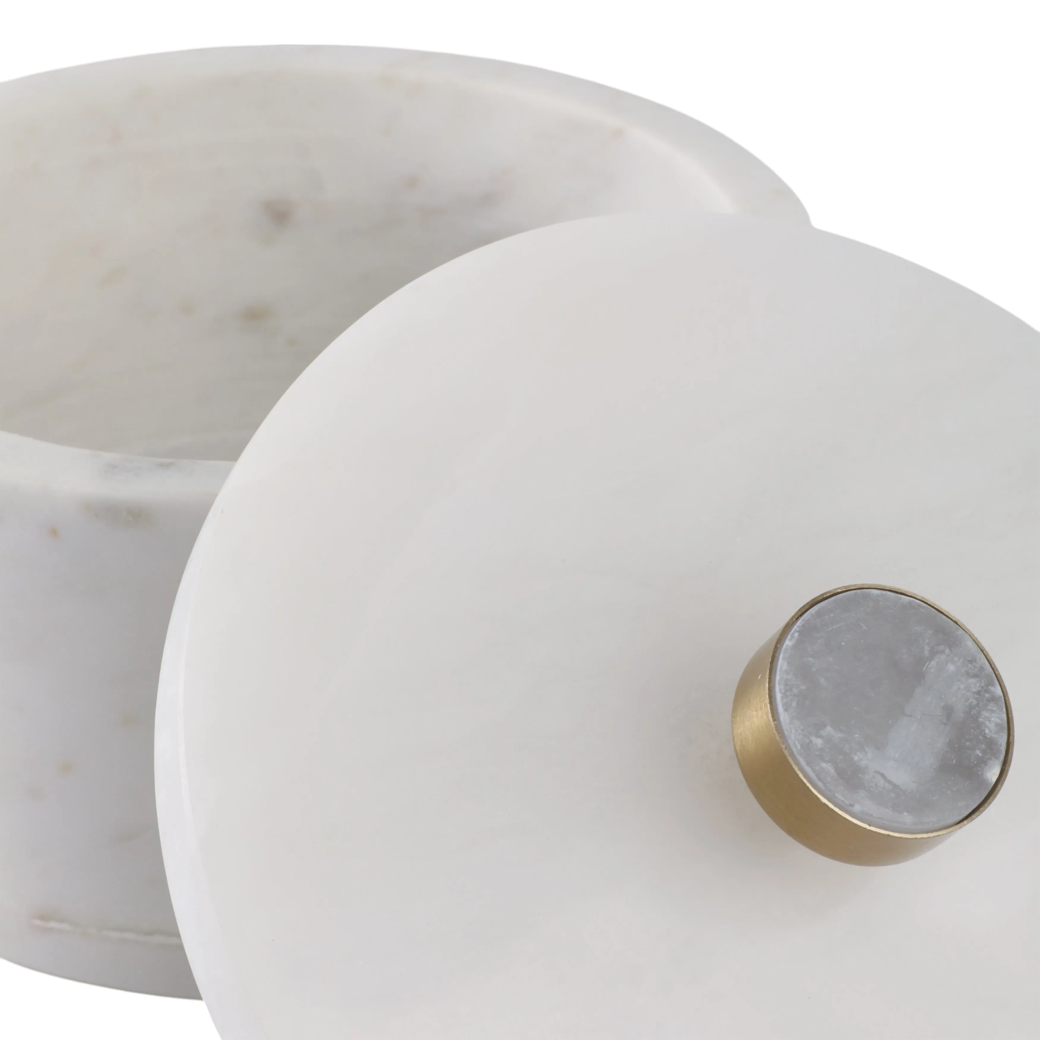 8" Vero Large Alabaster And Marble Box