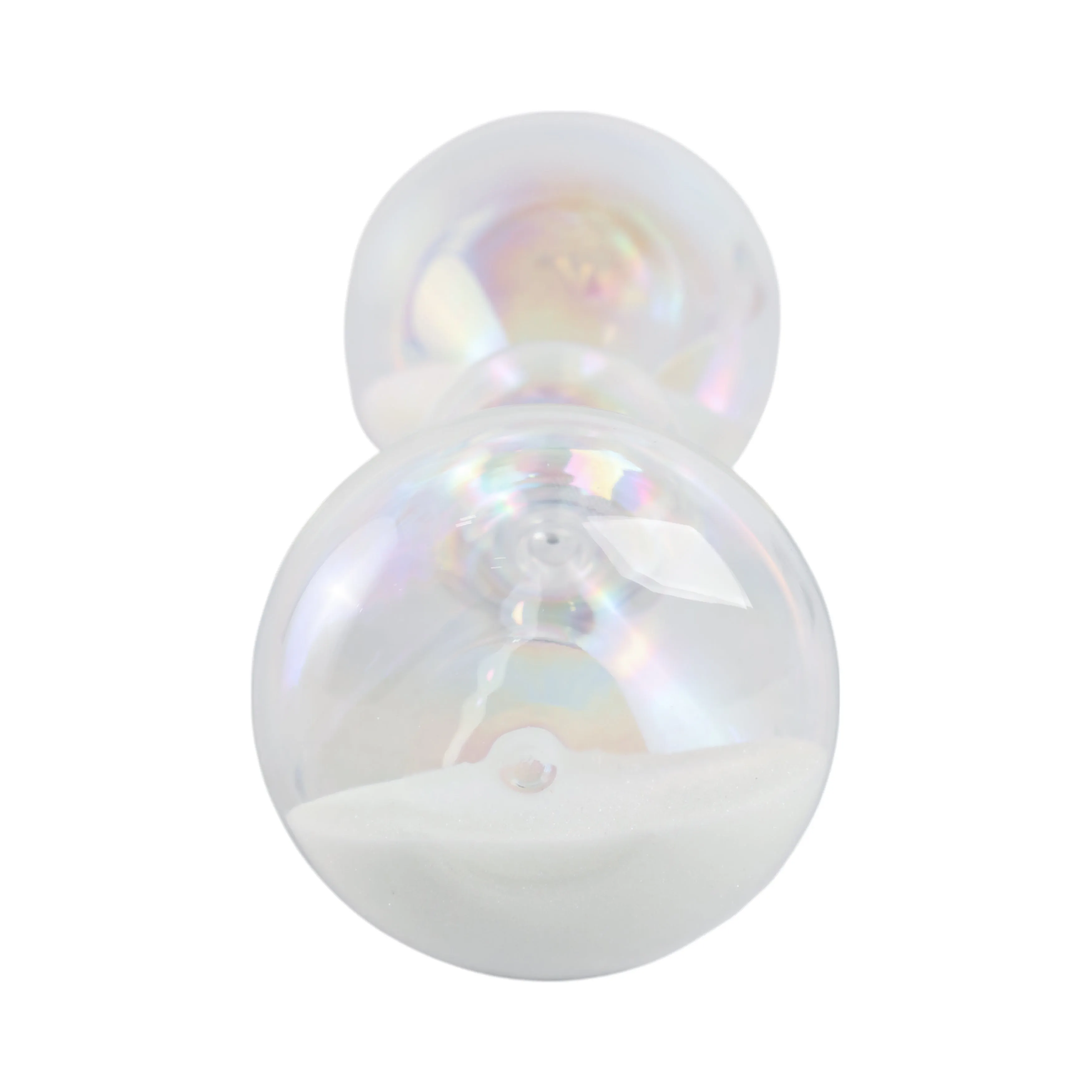 8x3" Glass 10min Bubble Sandtimer, Iridescent