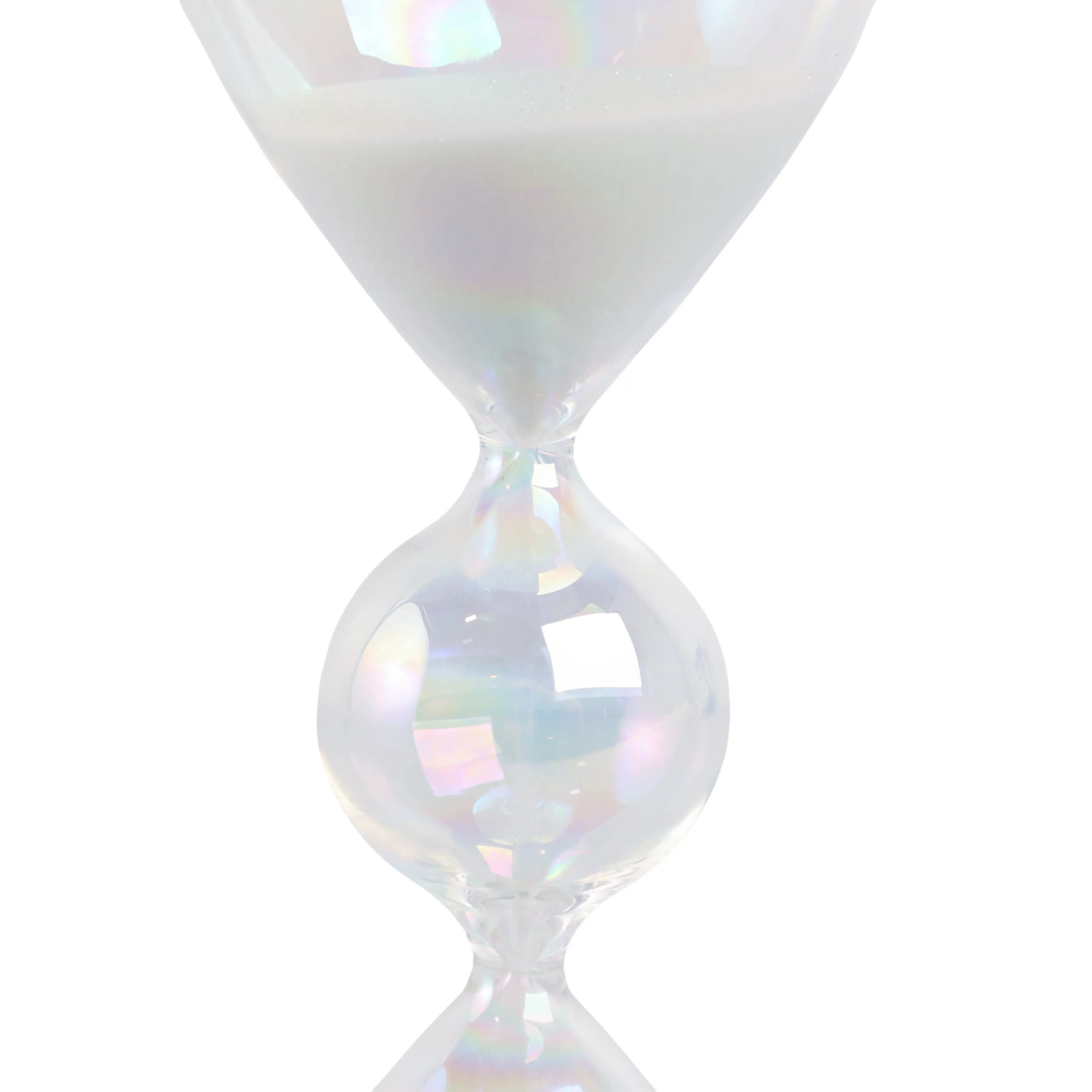 8x3" Glass 10min Bubble Sandtimer, Iridescent