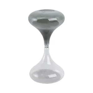 8x4" Glass 30min Modern Sandtimer, Smoke