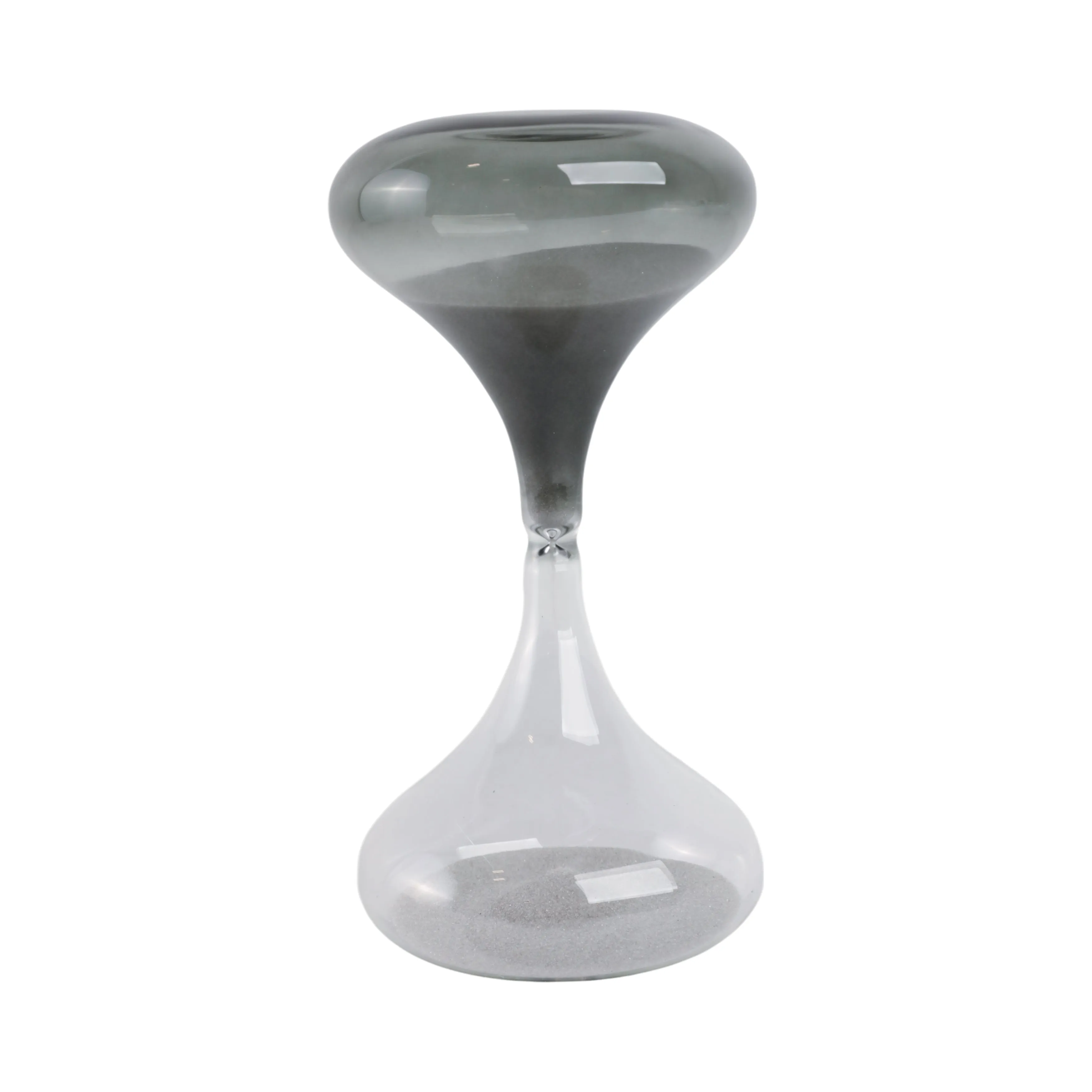 8x4" Glass 30min Modern Sandtimer, Smoke