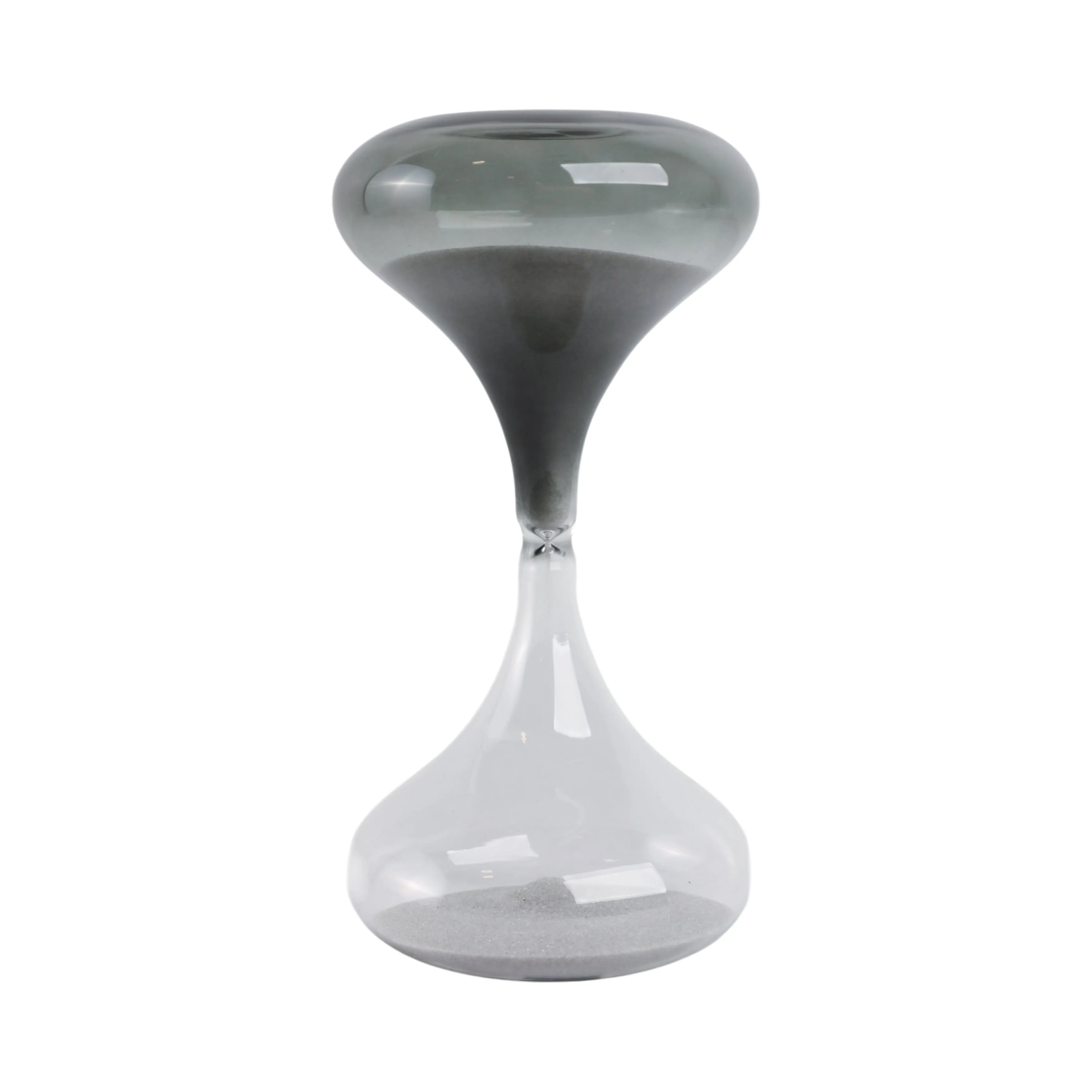 8x4" Glass 30min Modern Sandtimer, Smoke