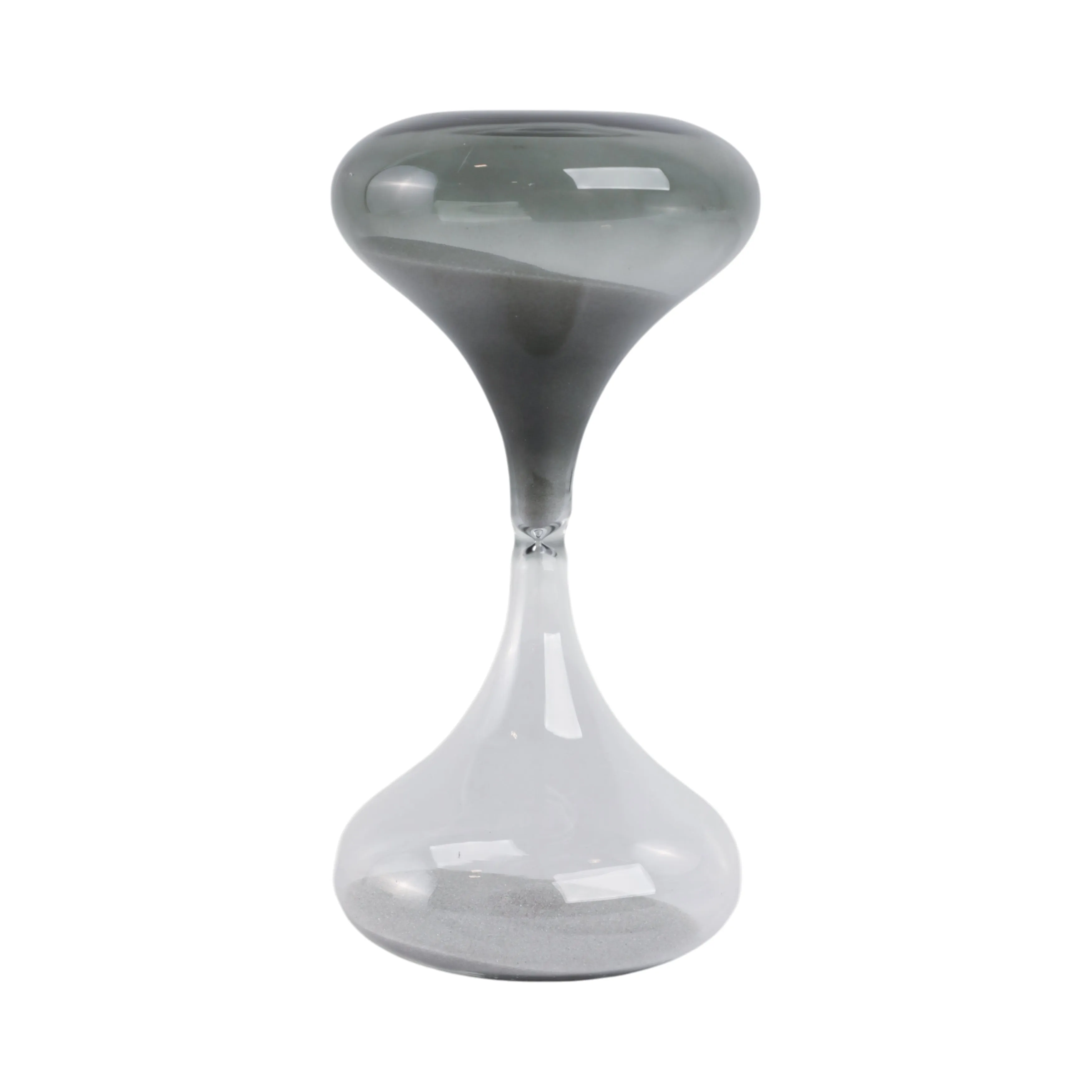 8x4" Glass 30min Modern Sandtimer, Smoke