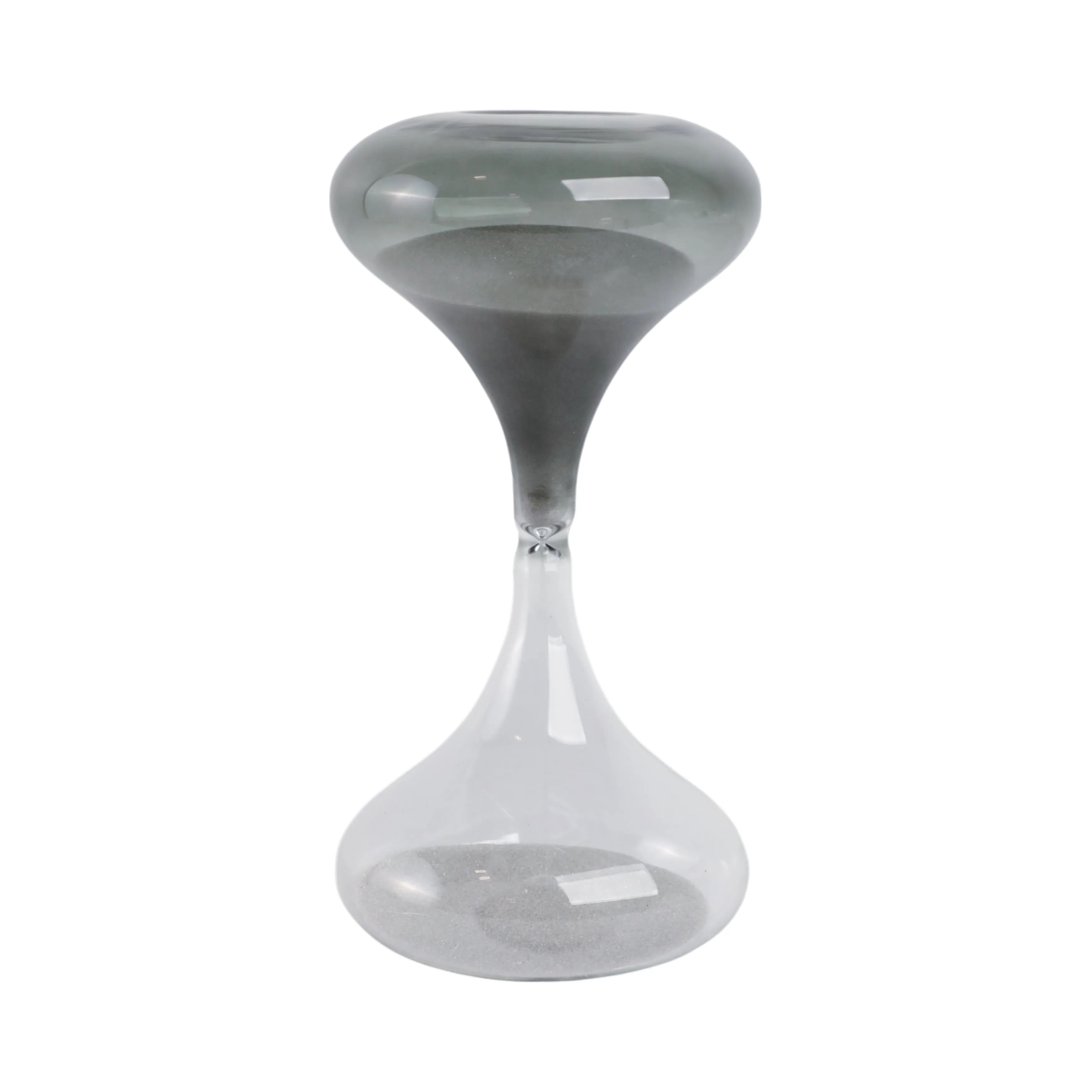 8x4" Glass 30min Modern Sandtimer, Smoke