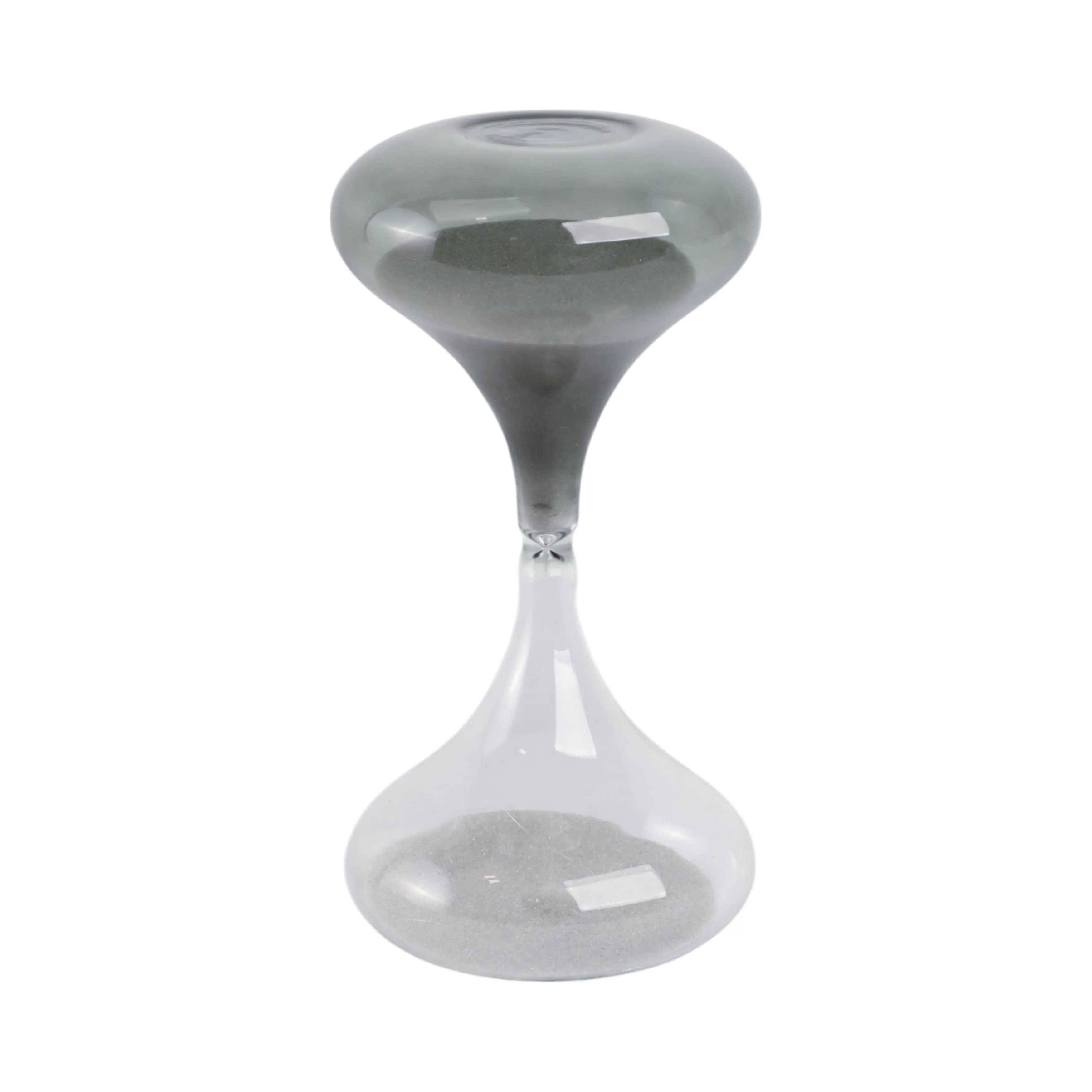 8x4" Glass 30min Modern Sandtimer, Smoke