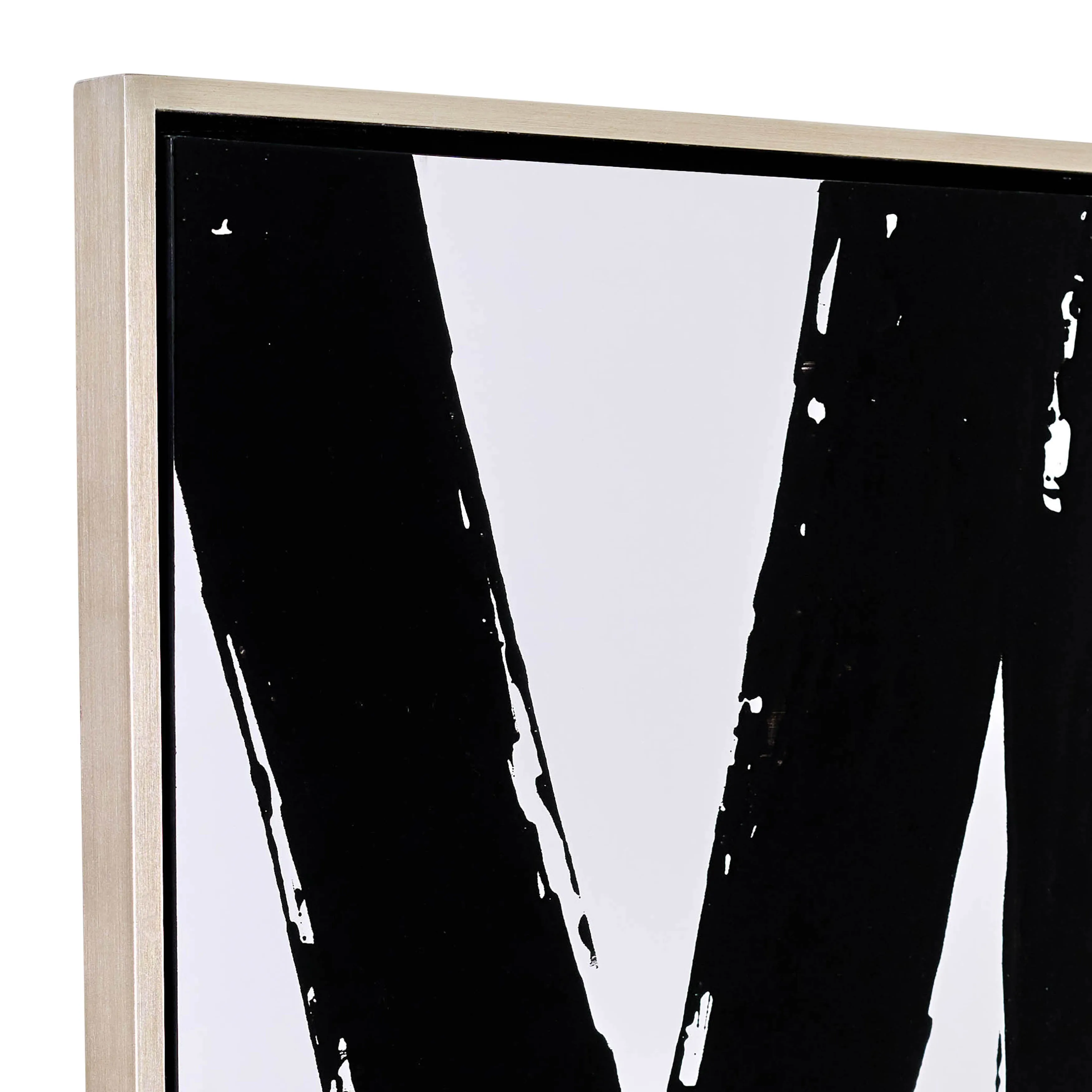 95X47, S/2 HAND PAINTED LOVE FRAME, BLACK