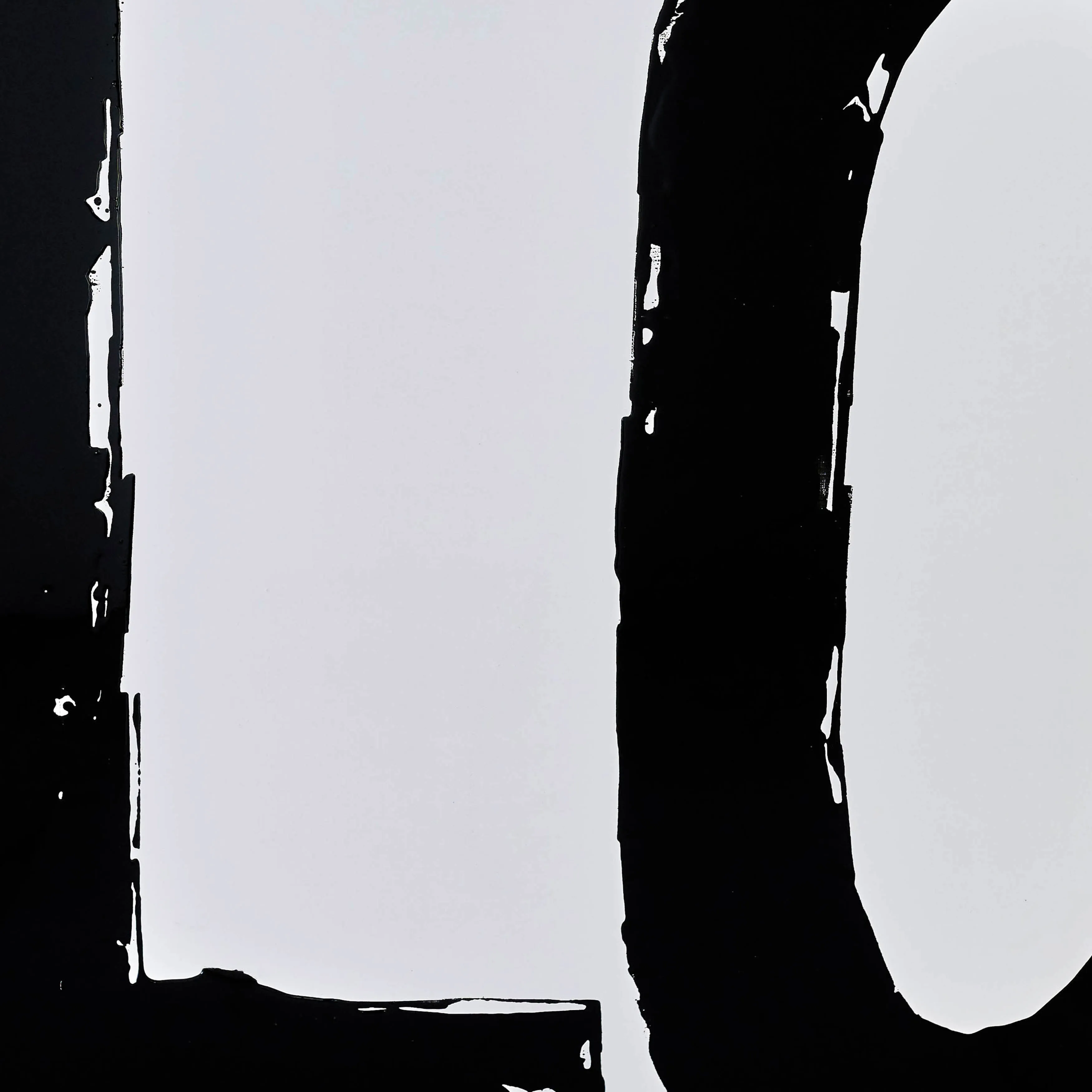 95X47, S/2 HAND PAINTED LOVE FRAME, BLACK