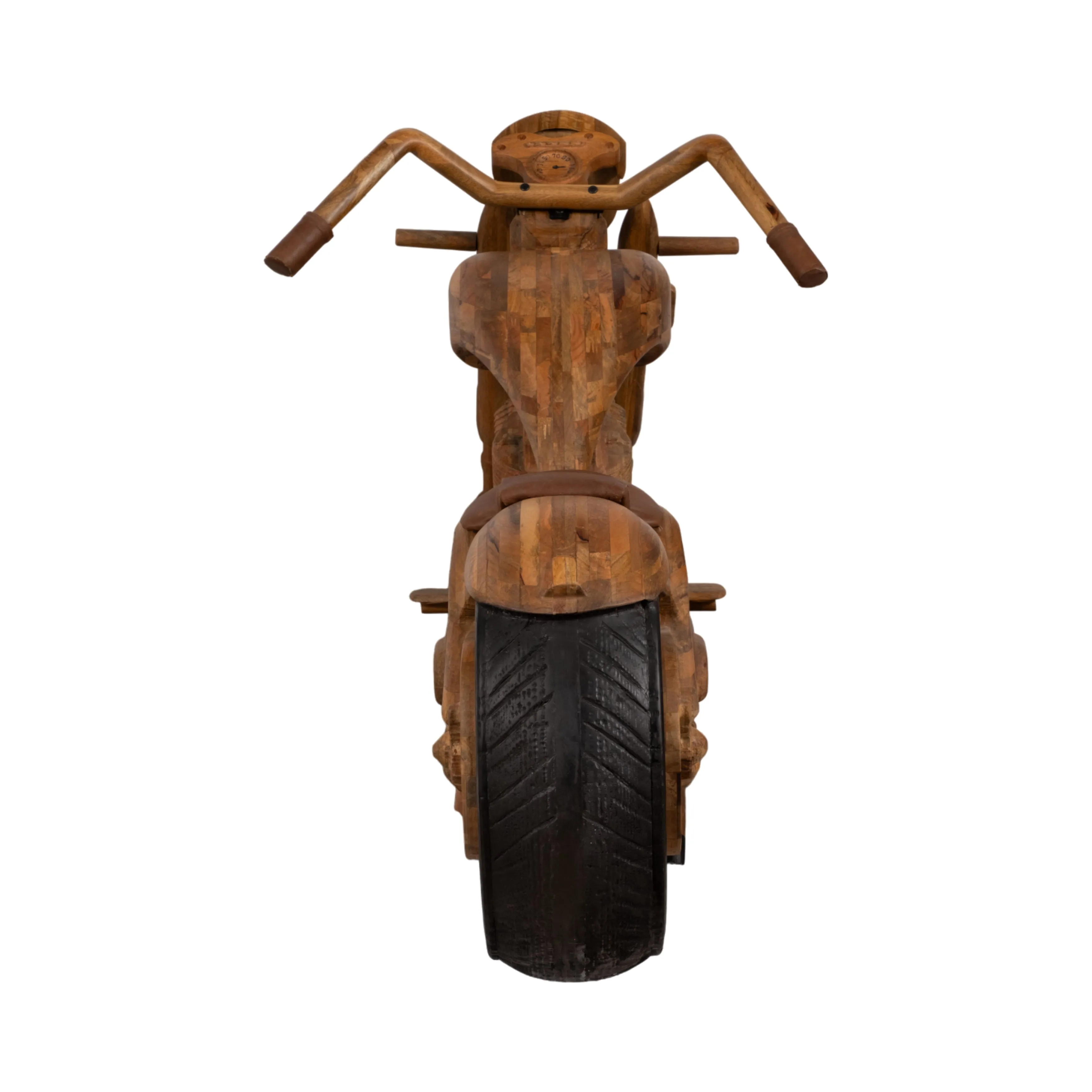 96"WOODEN CHOPPER BIKE, NATURAL