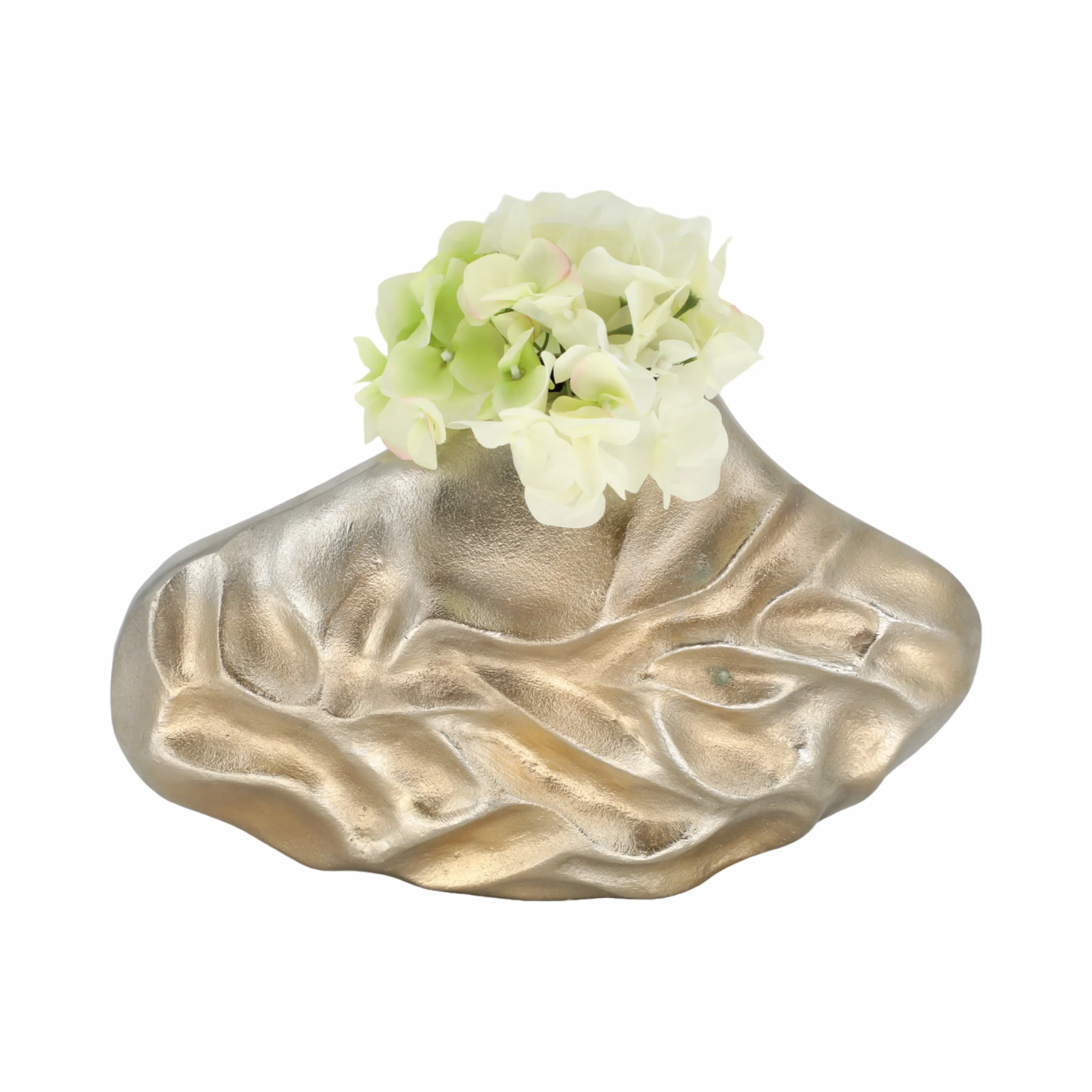 9" Cartwright Hammered Gold Vase