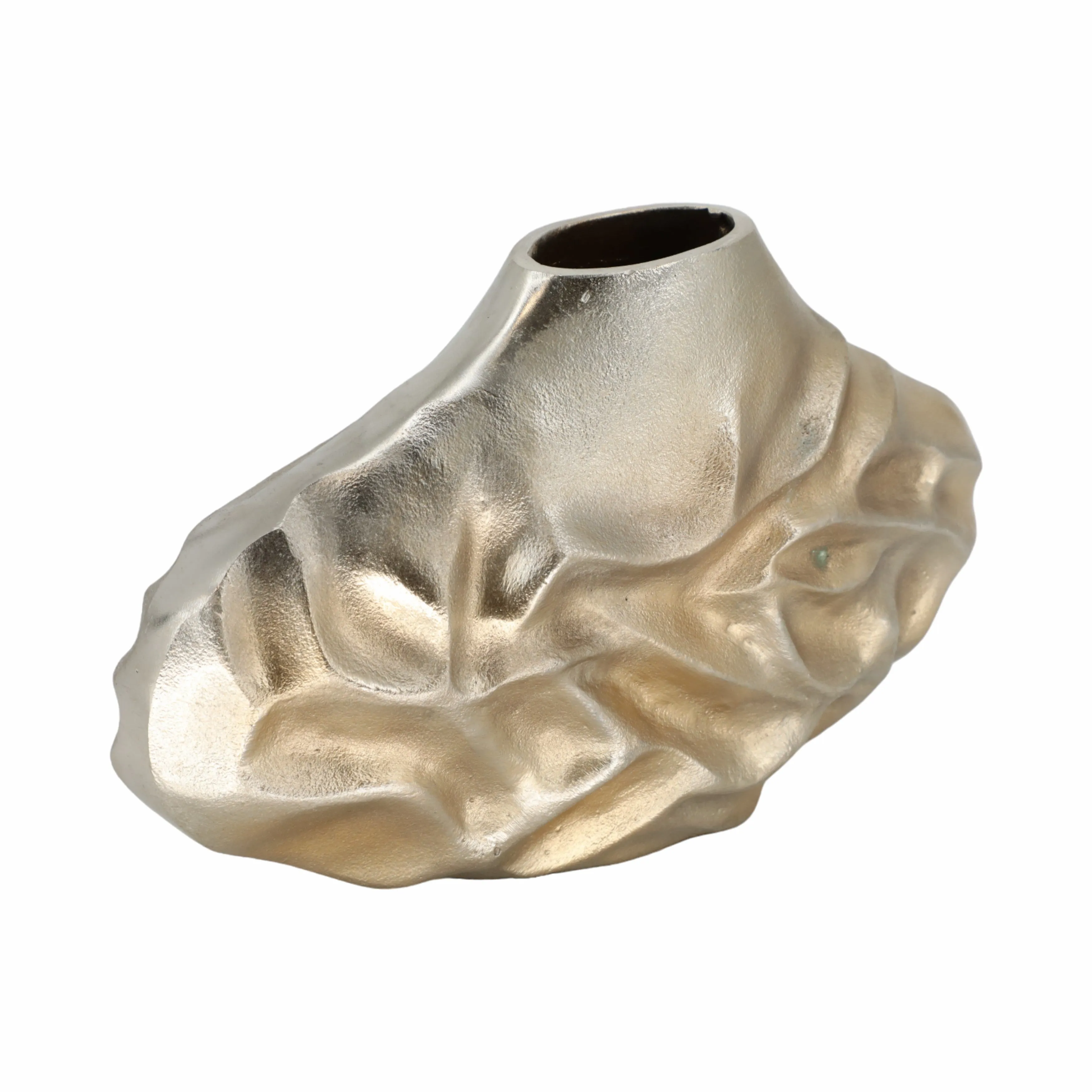 9" Cartwright Hammered Gold Vase