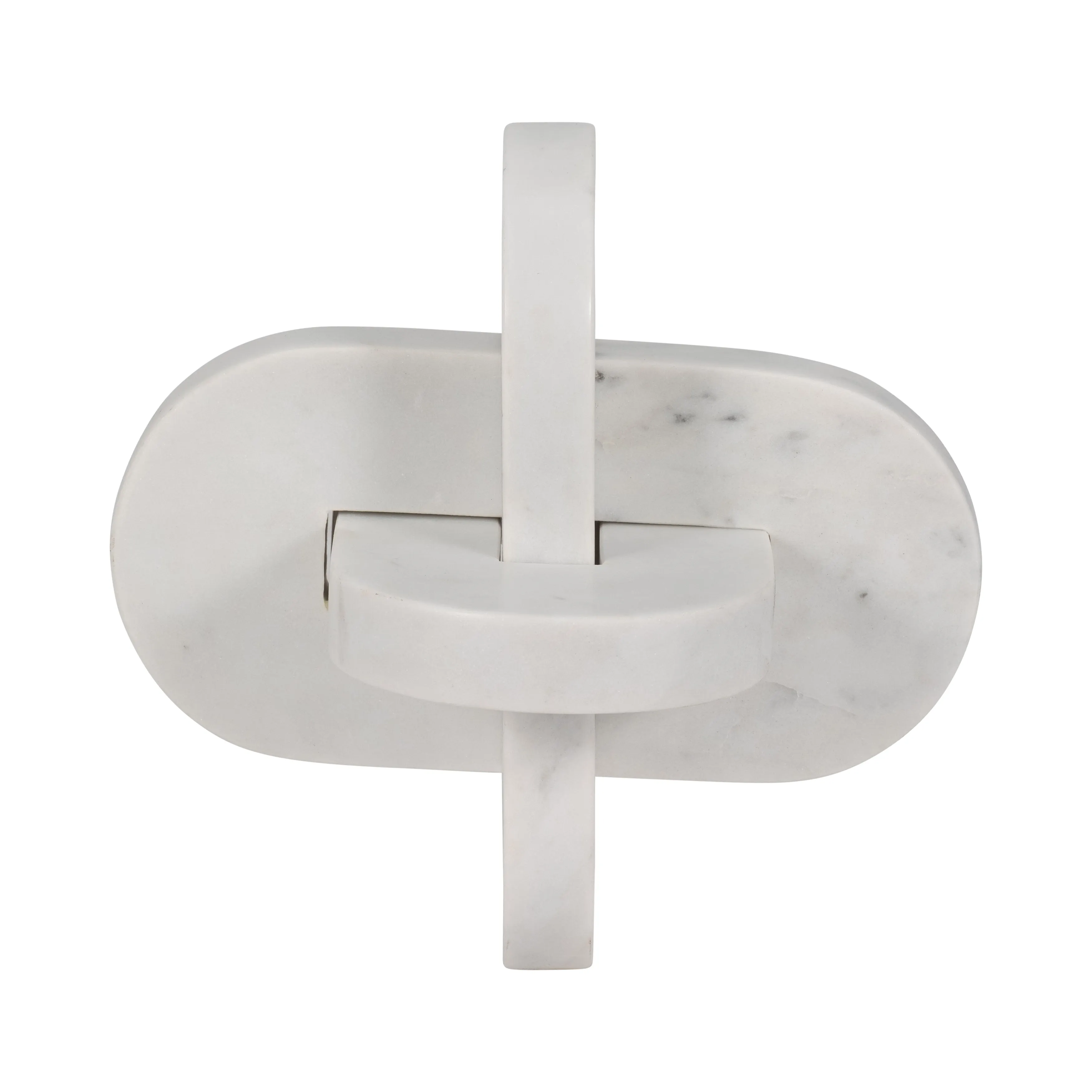 9" LIAM WHITE MARBLE KNOTS