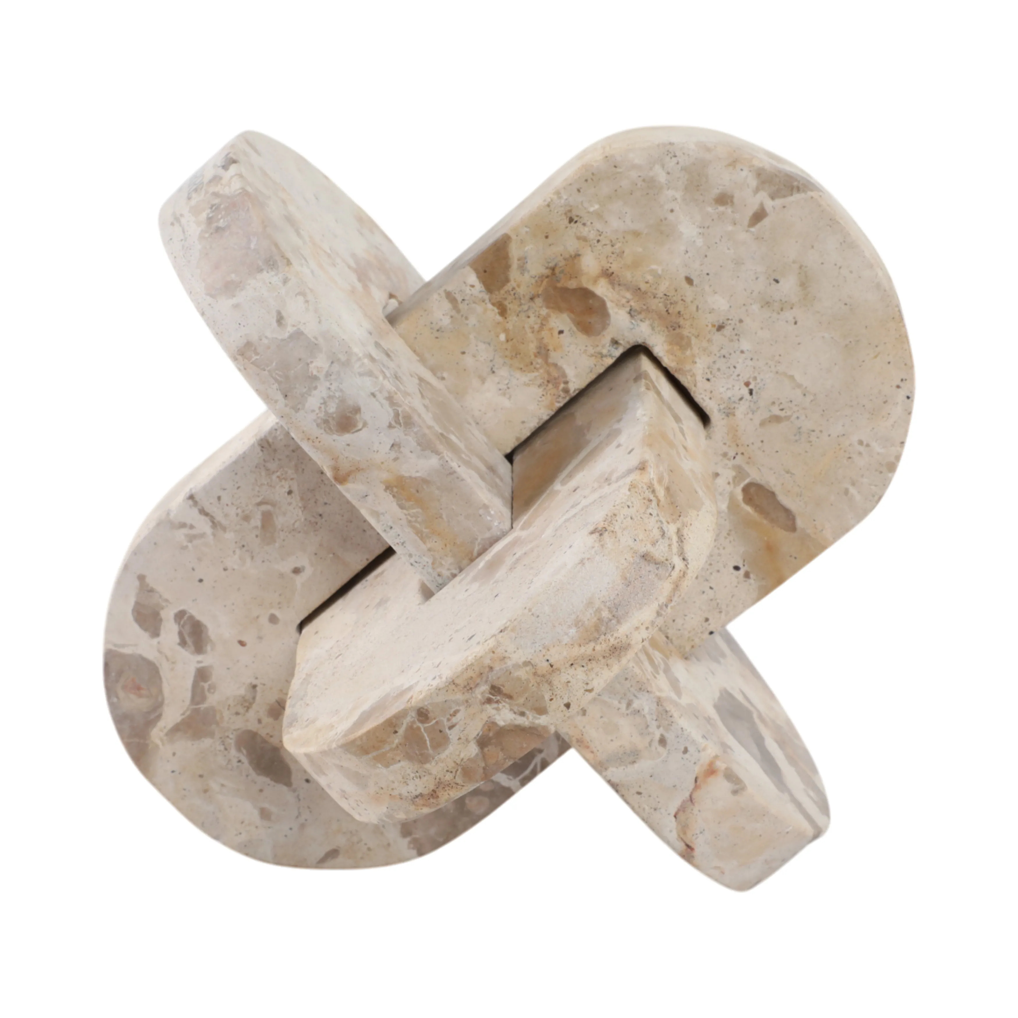 9" Pompano Large Beige Marble Knot