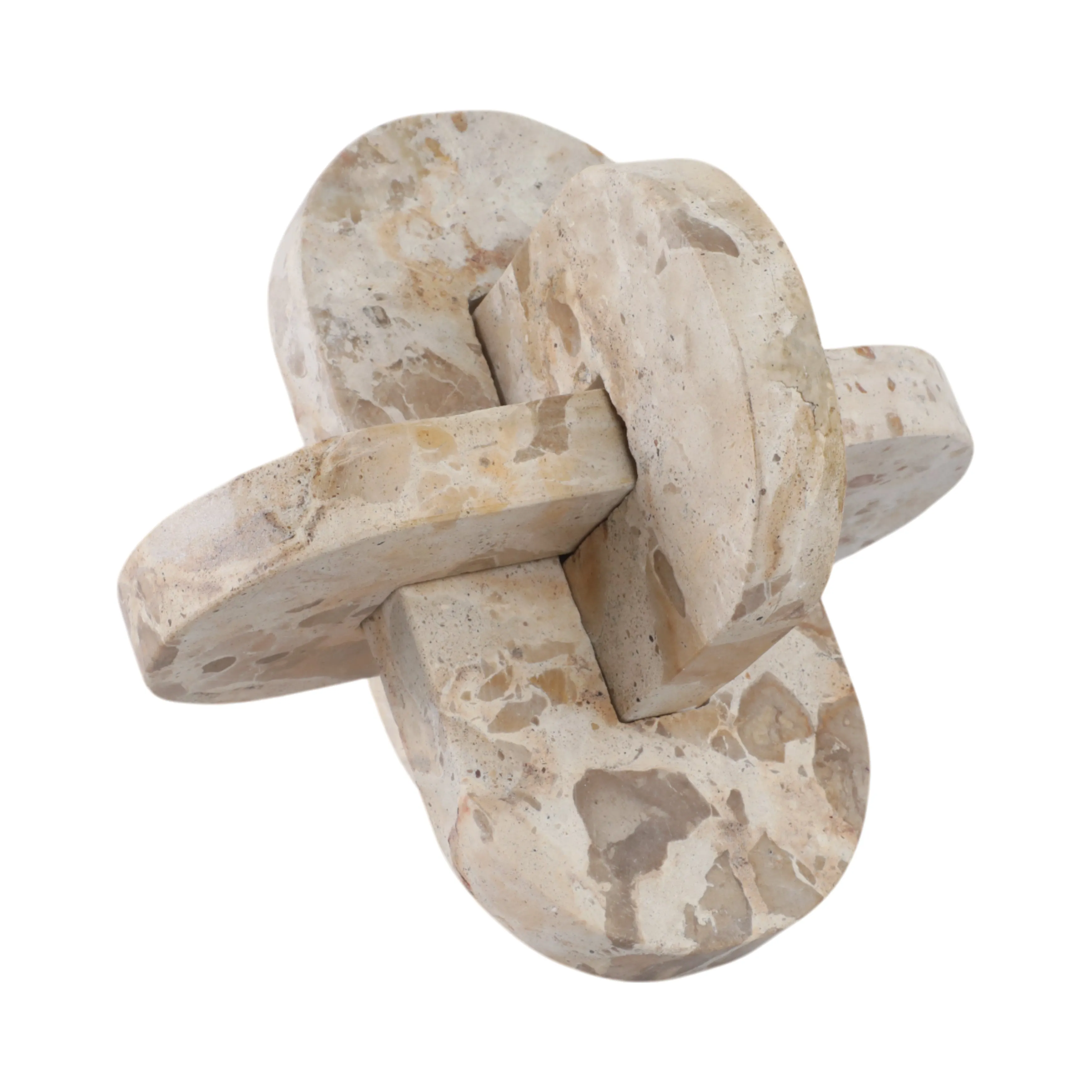 9" Pompano Large Beige Marble Knot
