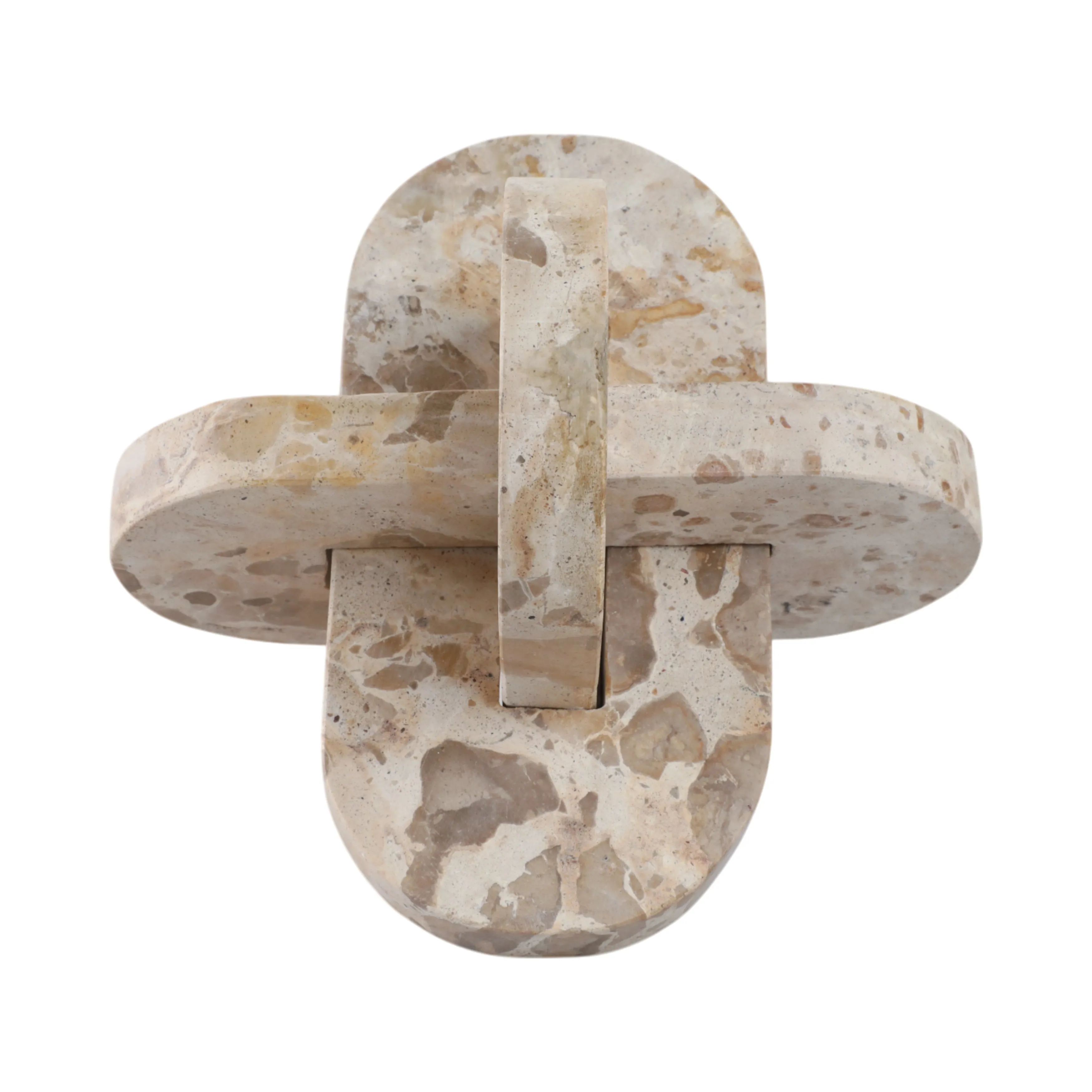 9" Pompano Large Beige Marble Knot
