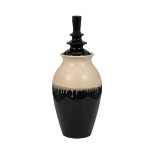 Alondra Small Ceramic Lidded Floor Jar