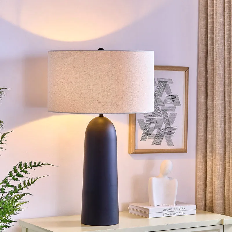 Atlas Matt Black Table Lamp