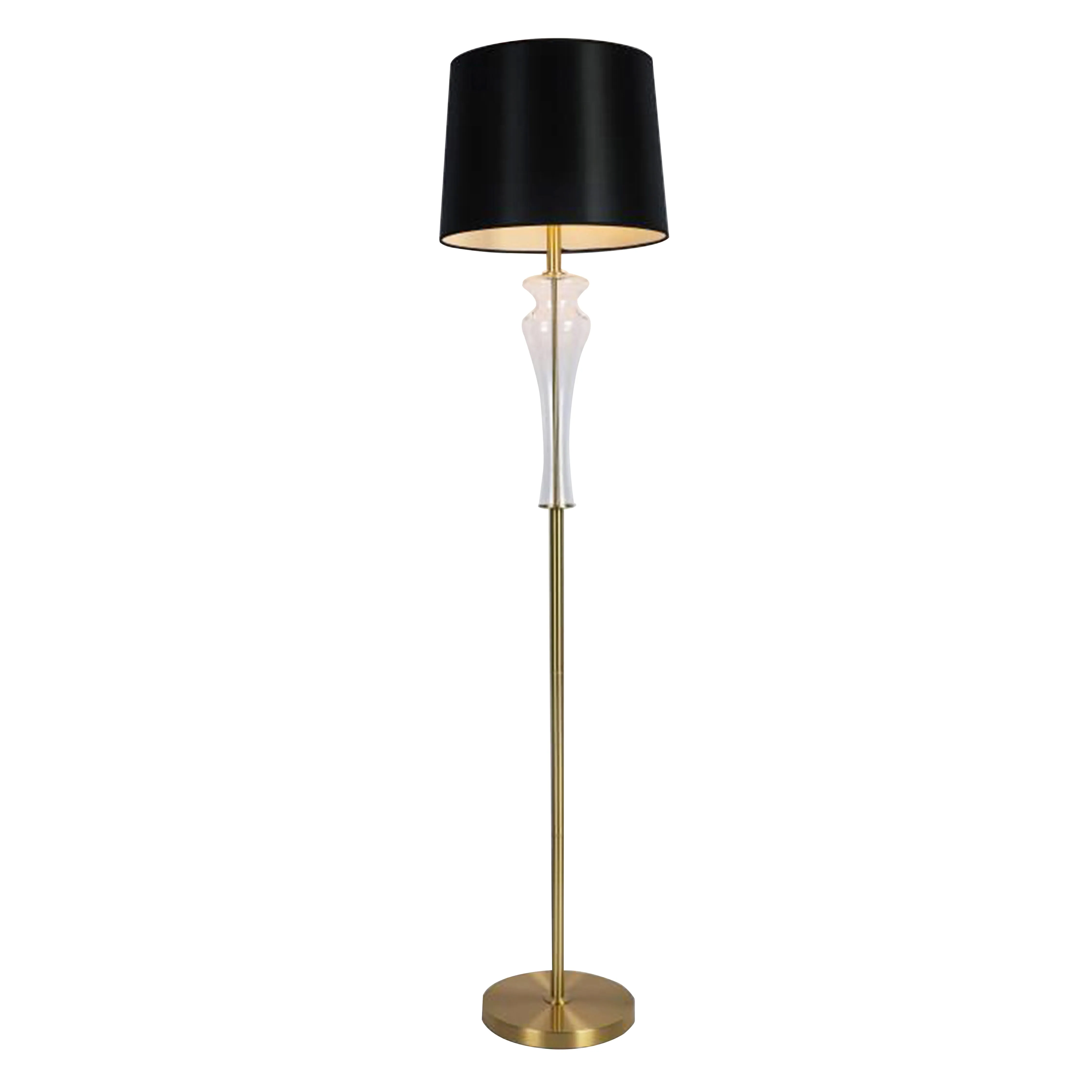 Black golden floor lamp