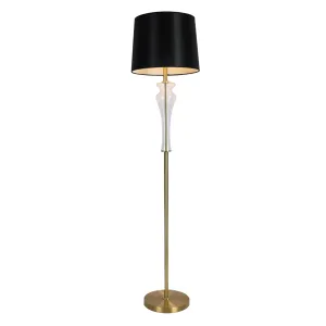 Black golden floor lamp