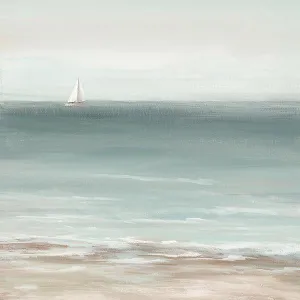 Calm At Sea II By Nan (Framed Small) - Light Blue