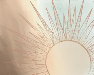Celestial Sun Rising By Elizabeth Medley - Light Brown