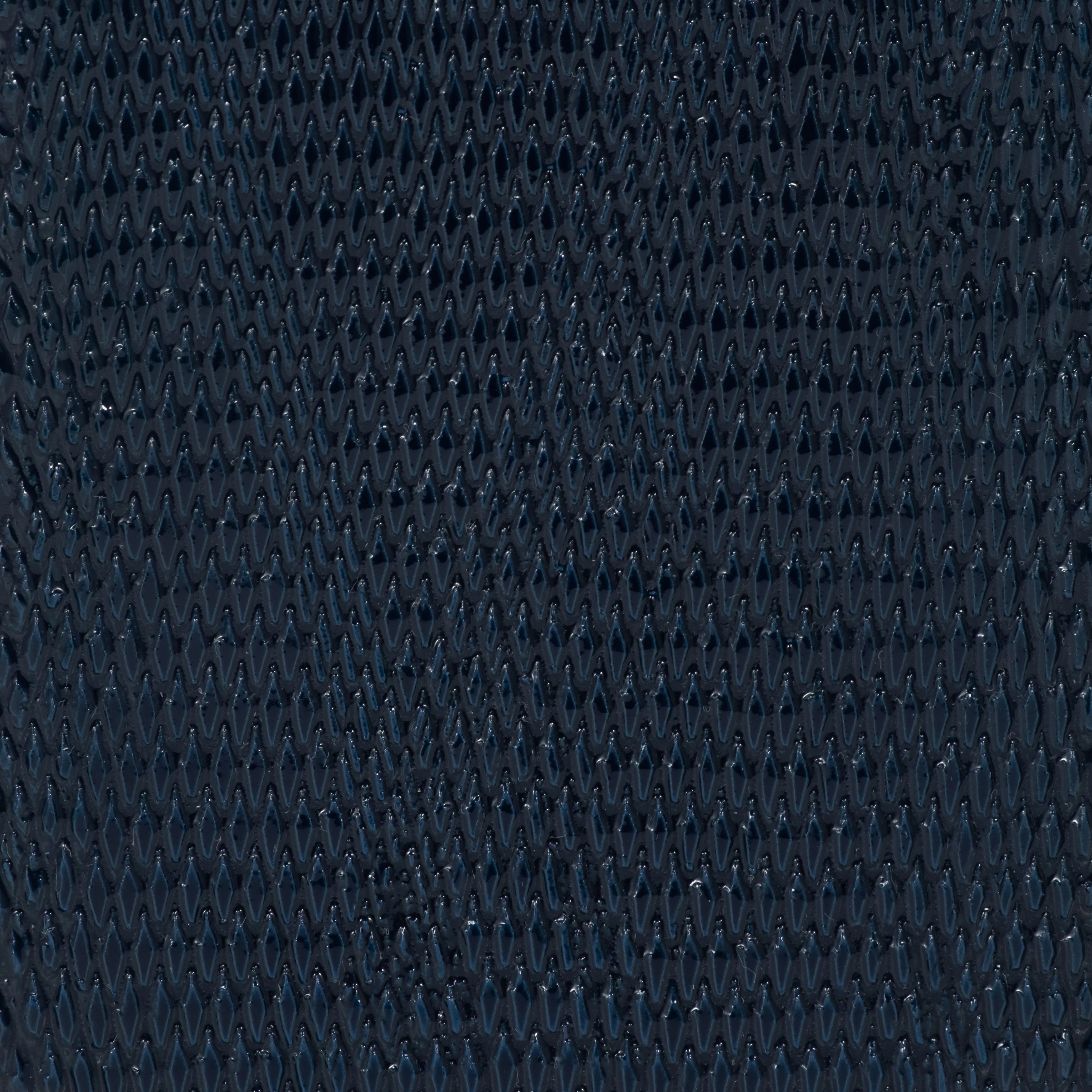 CER, 10" SQUARED GROOVED VASE, NAVY BLUE
