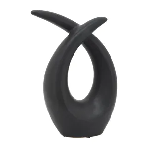 CER, 10"H LOOPY TABLE TOP ACCENT, BLACK