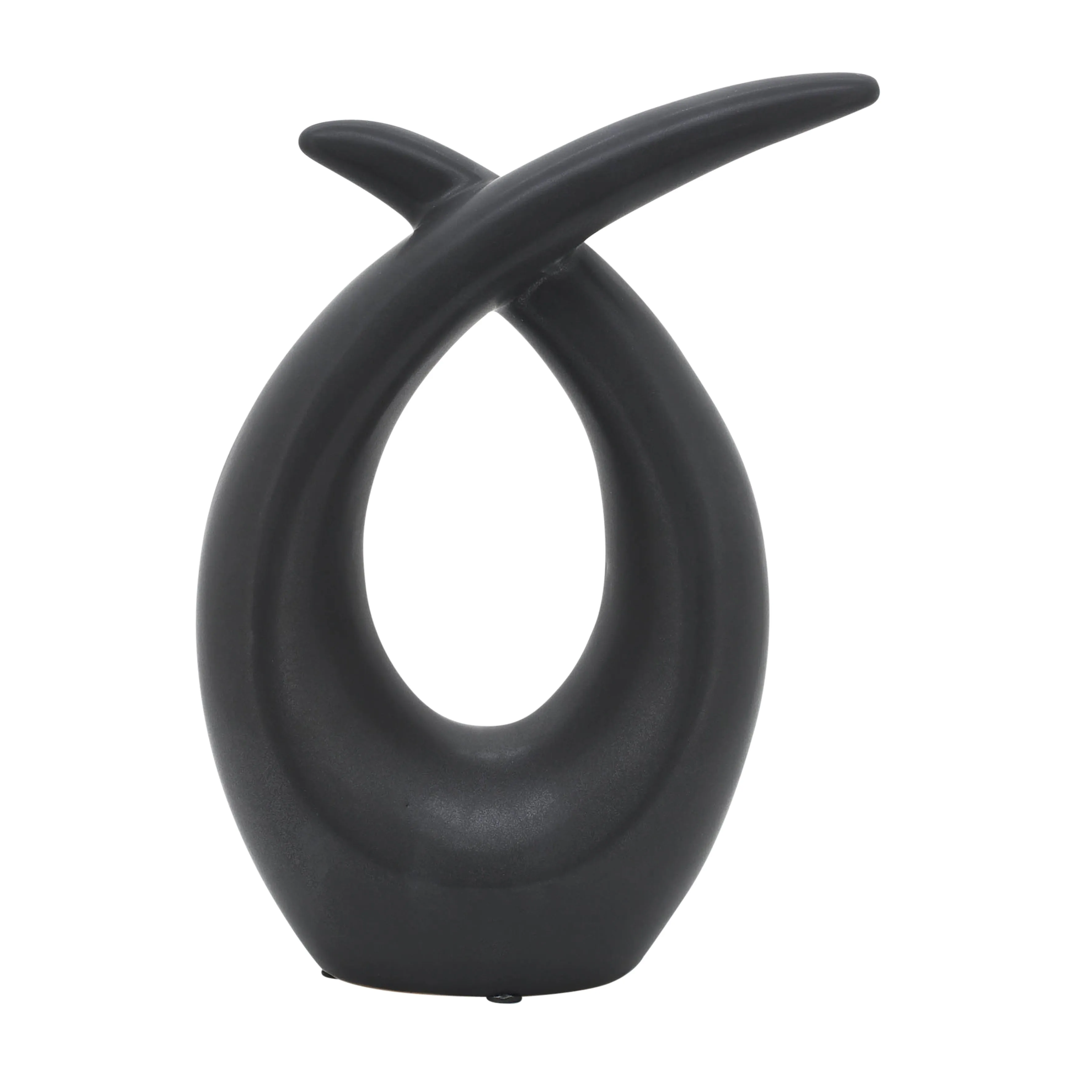 CER, 10"H LOOPY TABLE TOP ACCENT, BLACK