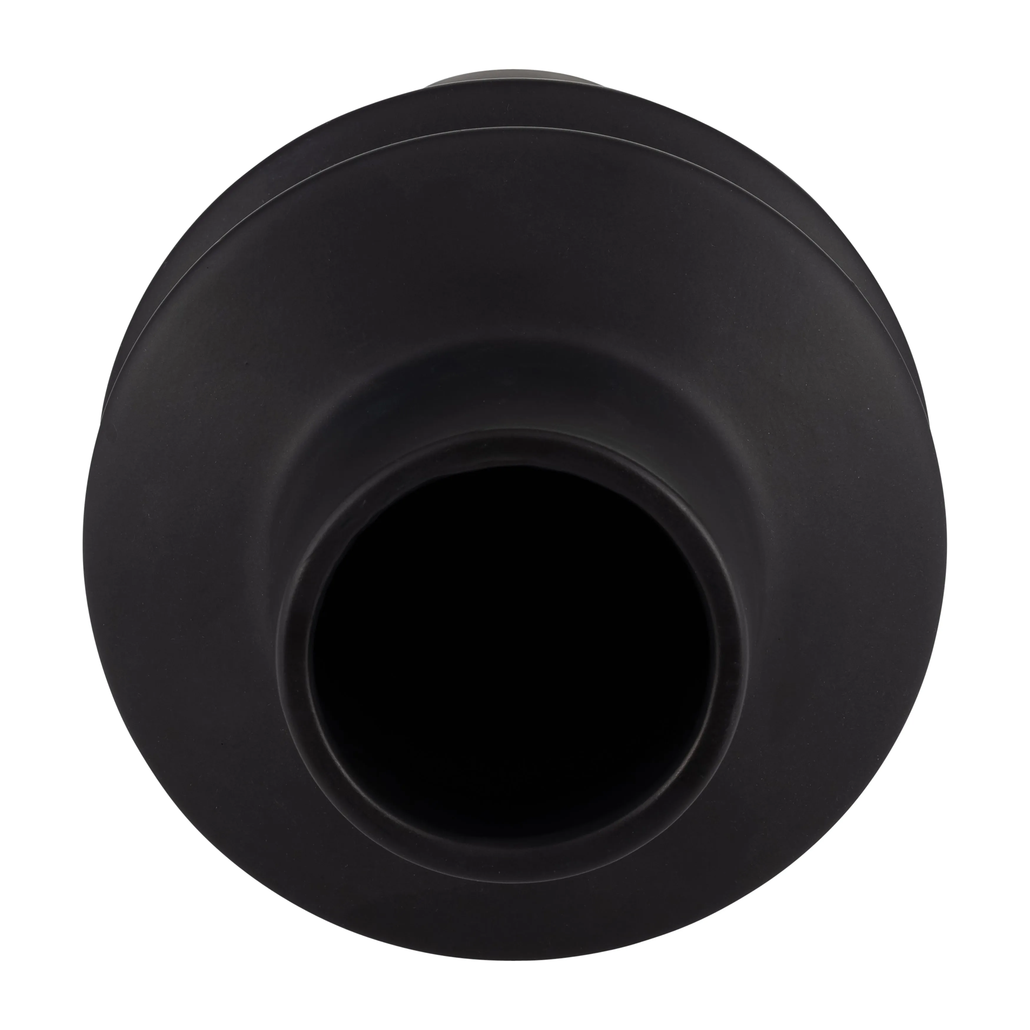 CER, 11"H MODERN VASE, BLACK