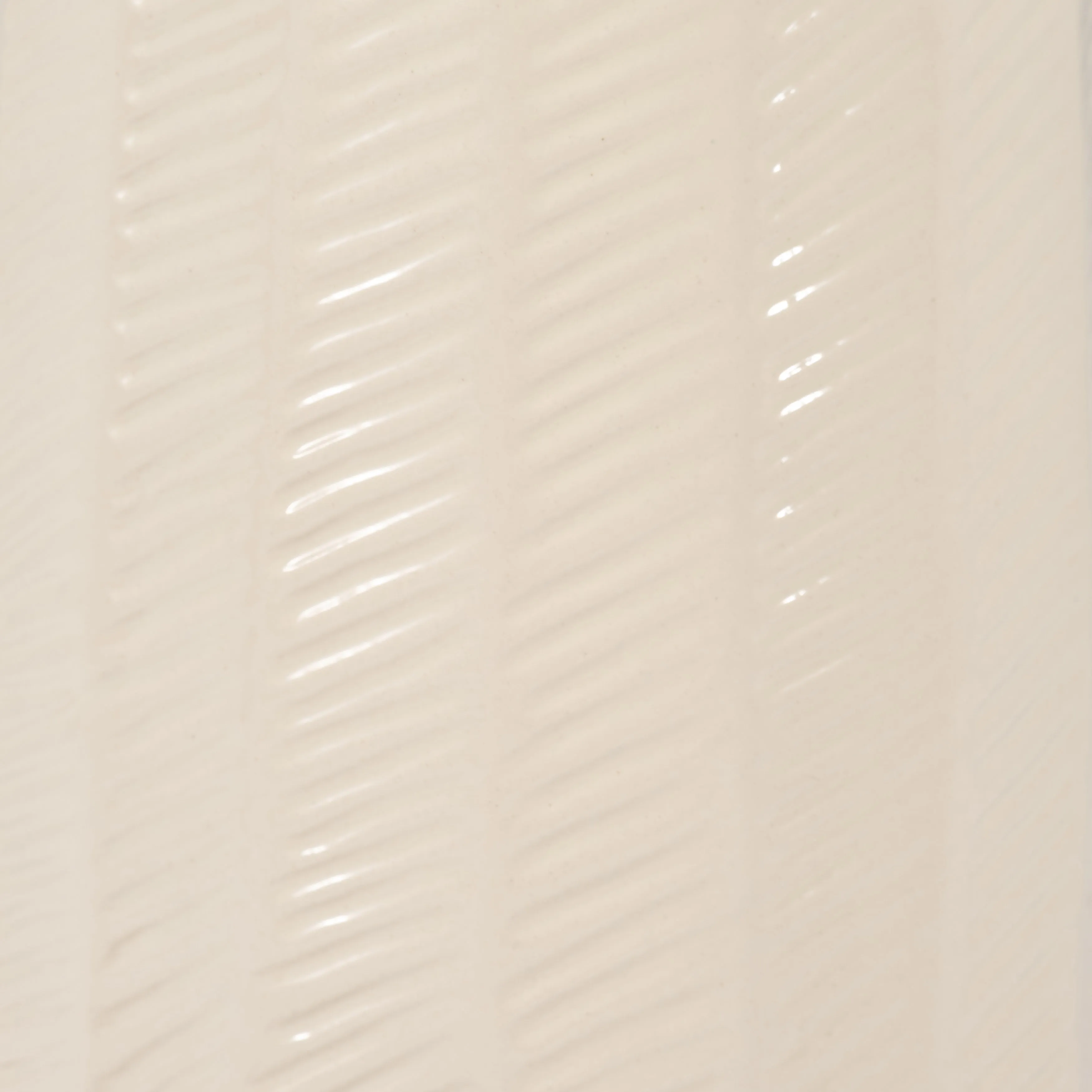 CER, 12" ETCHED LINES CYLINDER VASE, COTTON