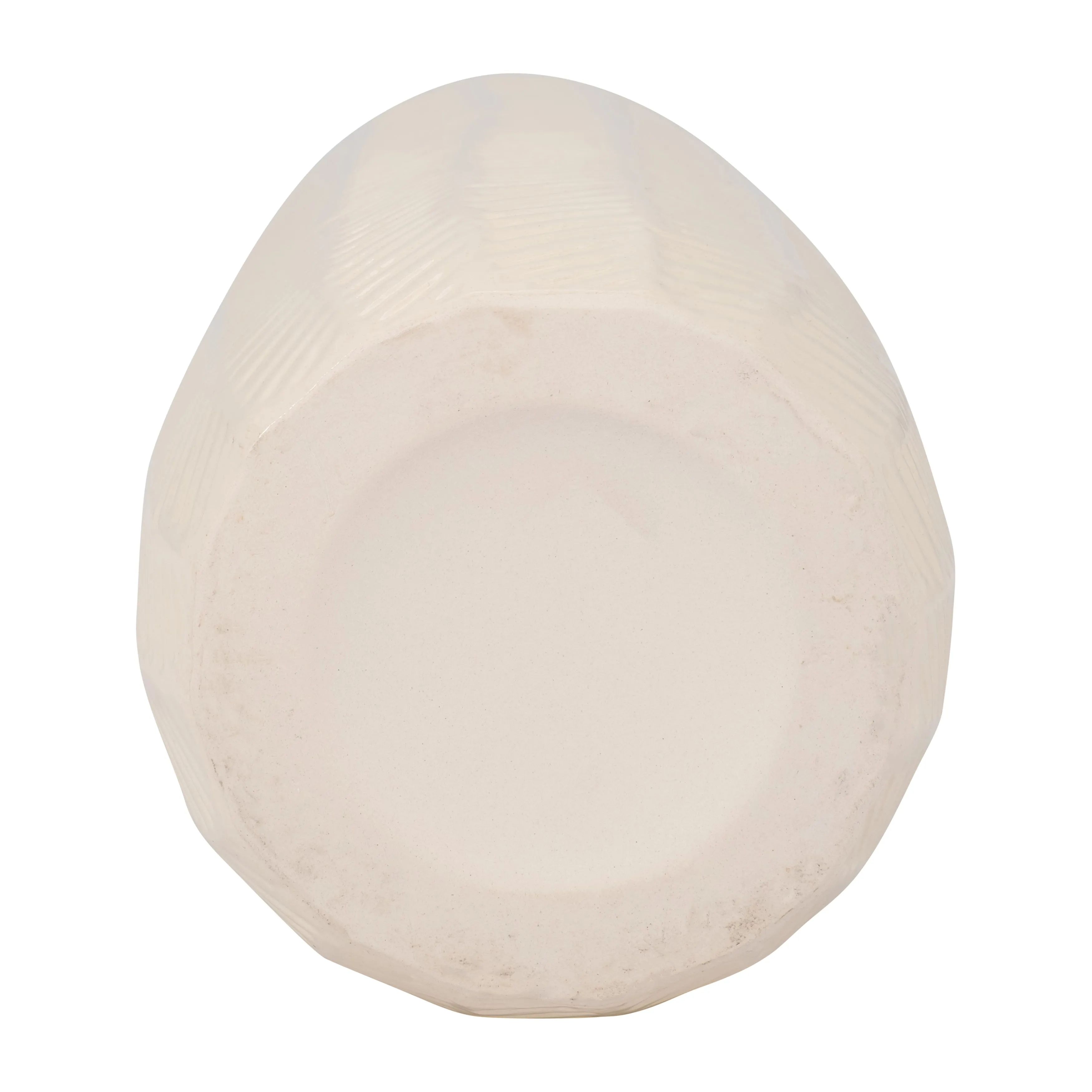 CER, 12" ETCHED LINES CYLINDER VASE, COTTON