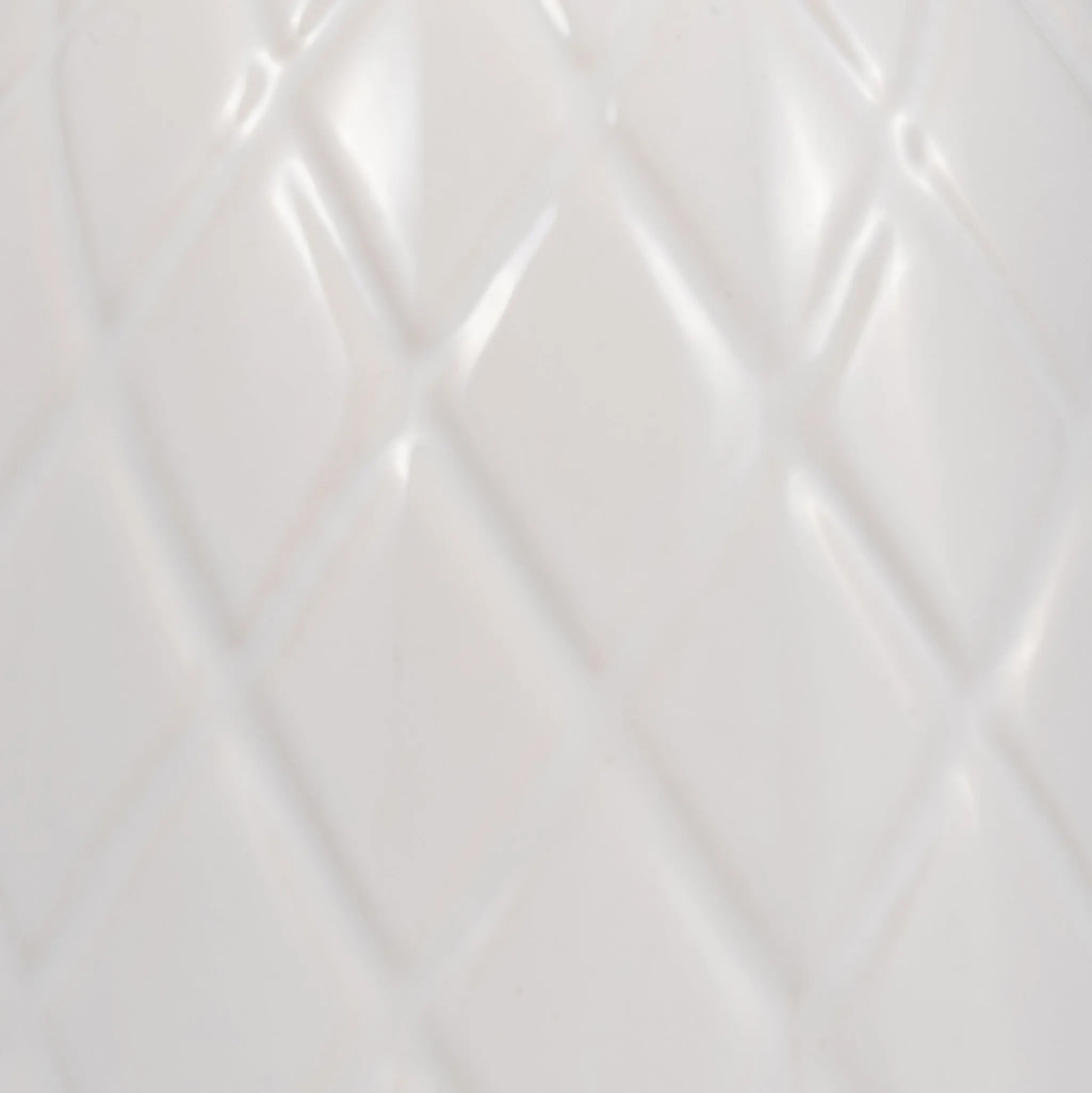 CER, 12" PLAID TEXTURED VASE, WHITE