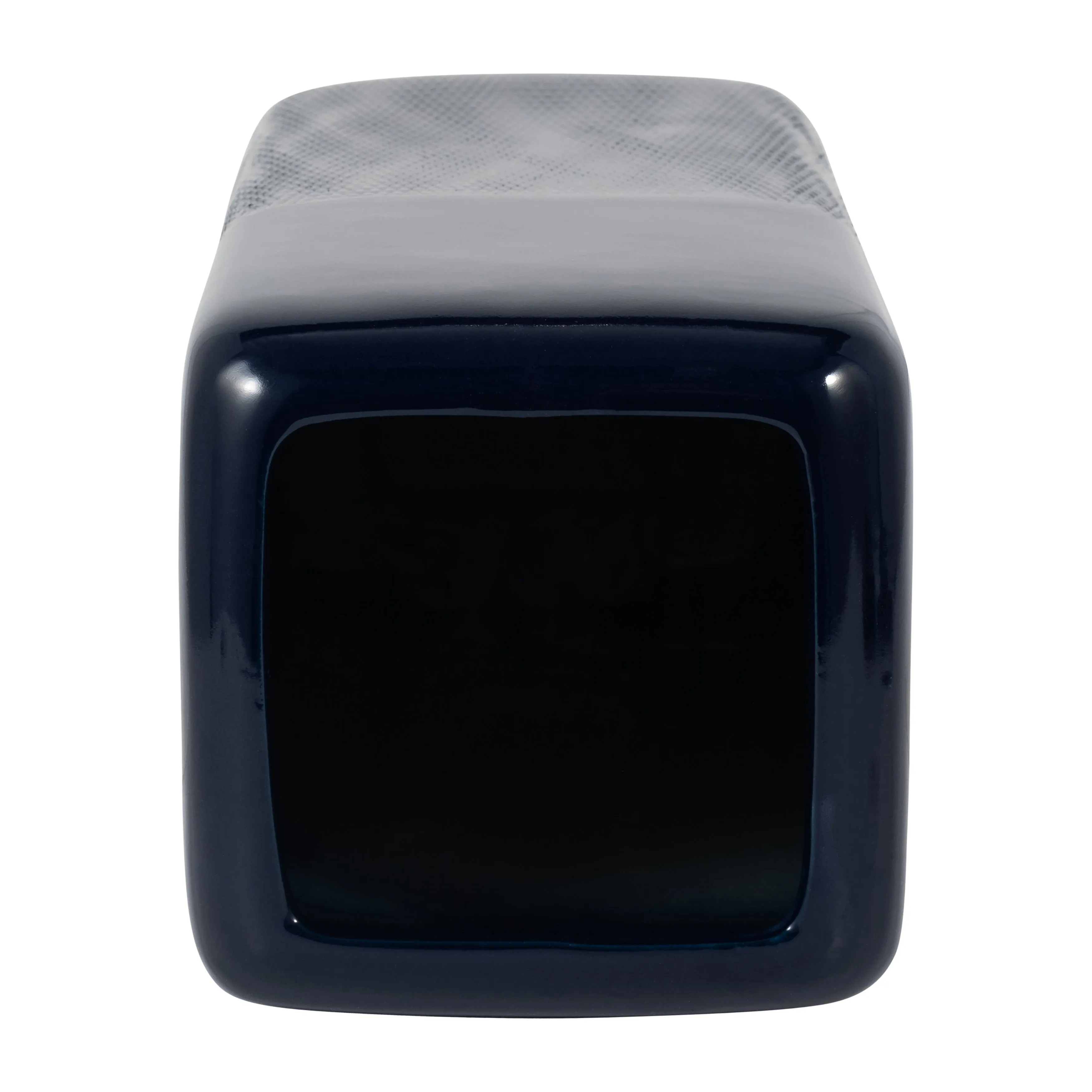 CER, 18" SQUARED GROOVED VASE, NAVY BLUE