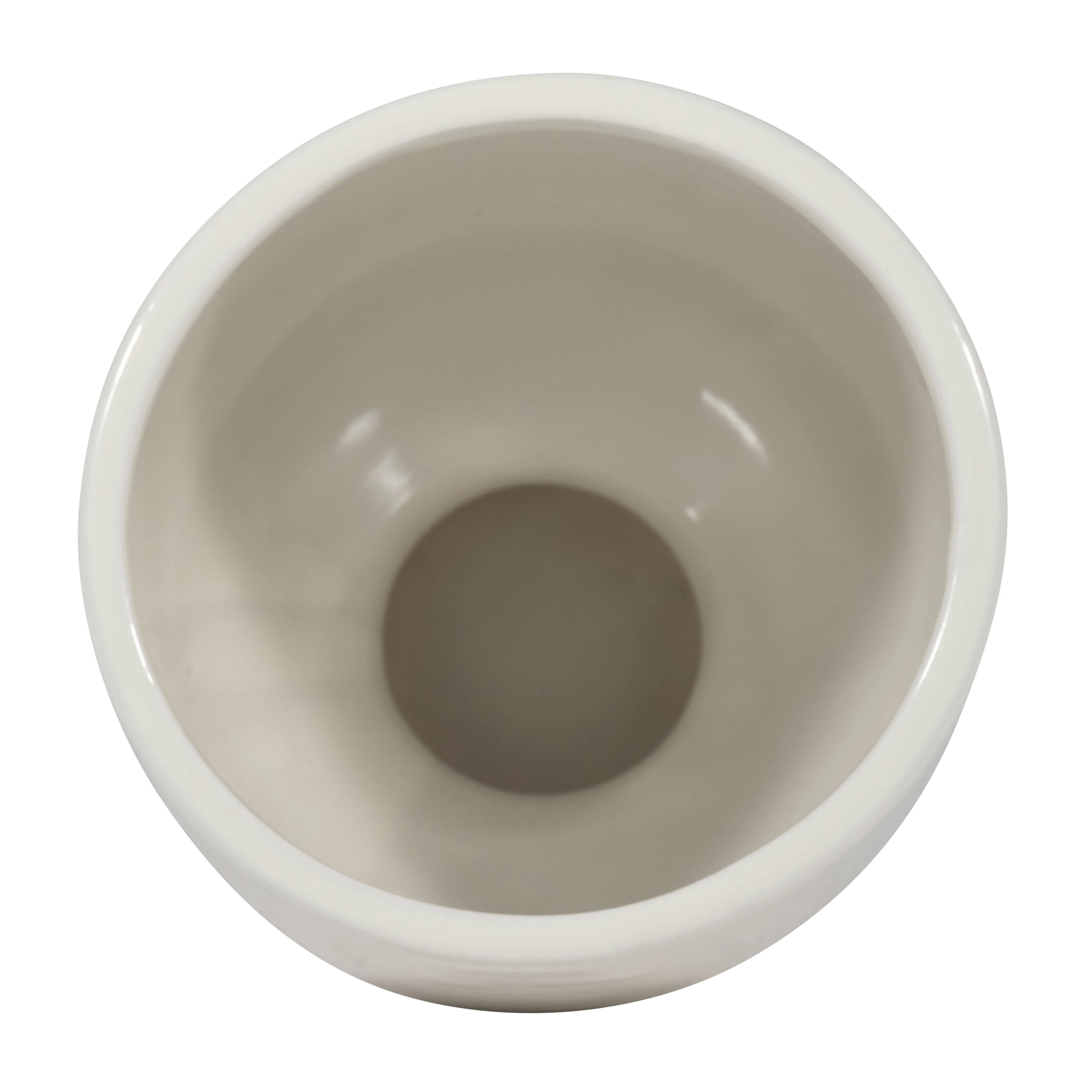 CER, 7"H  SUNRISE EYES FLOWER VASE, WHT/YLLW/BLUE