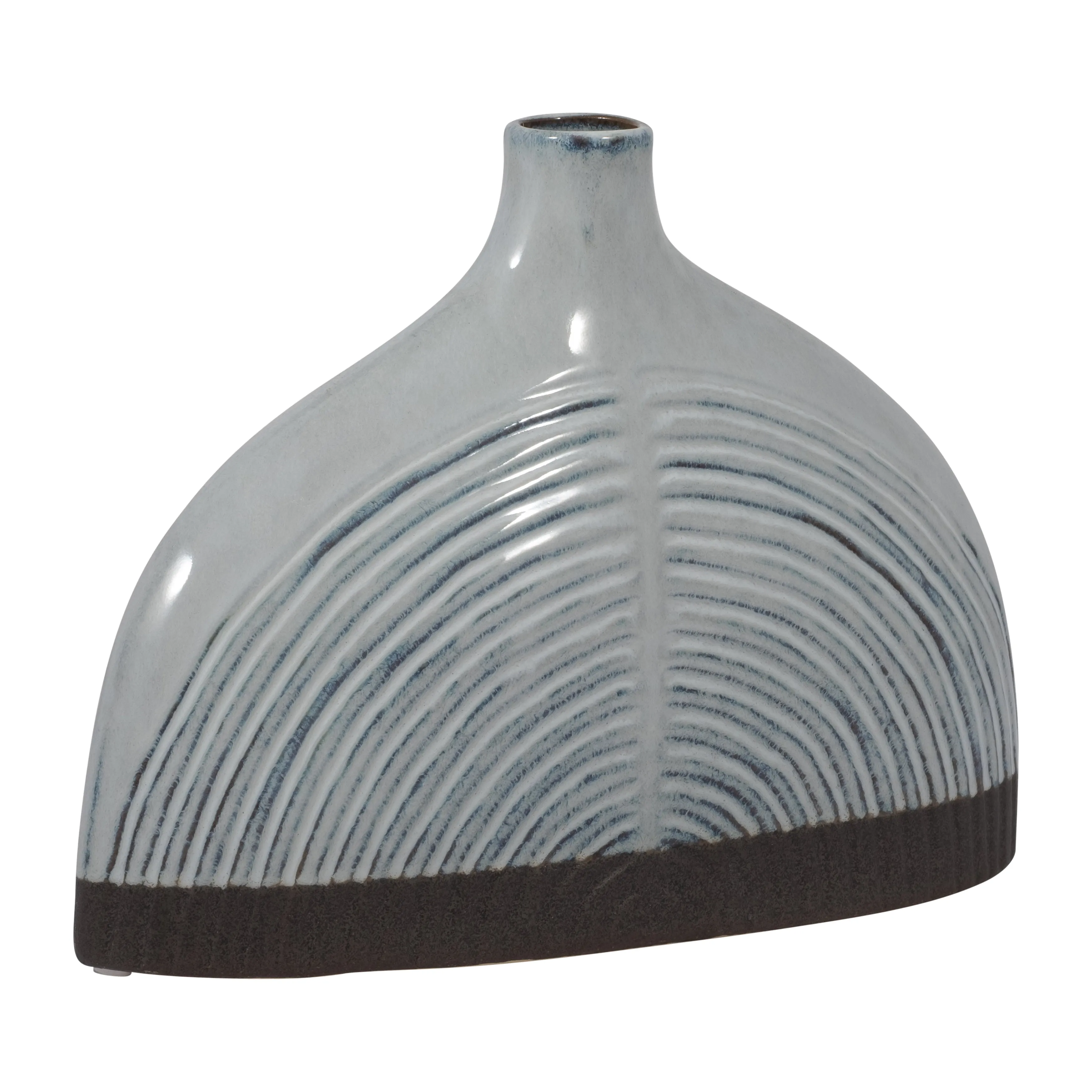 CER, 8" HALF DOME ARCH VASE, BLUE