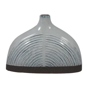 CER, 8" HALF DOME ARCH VASE, BLUE