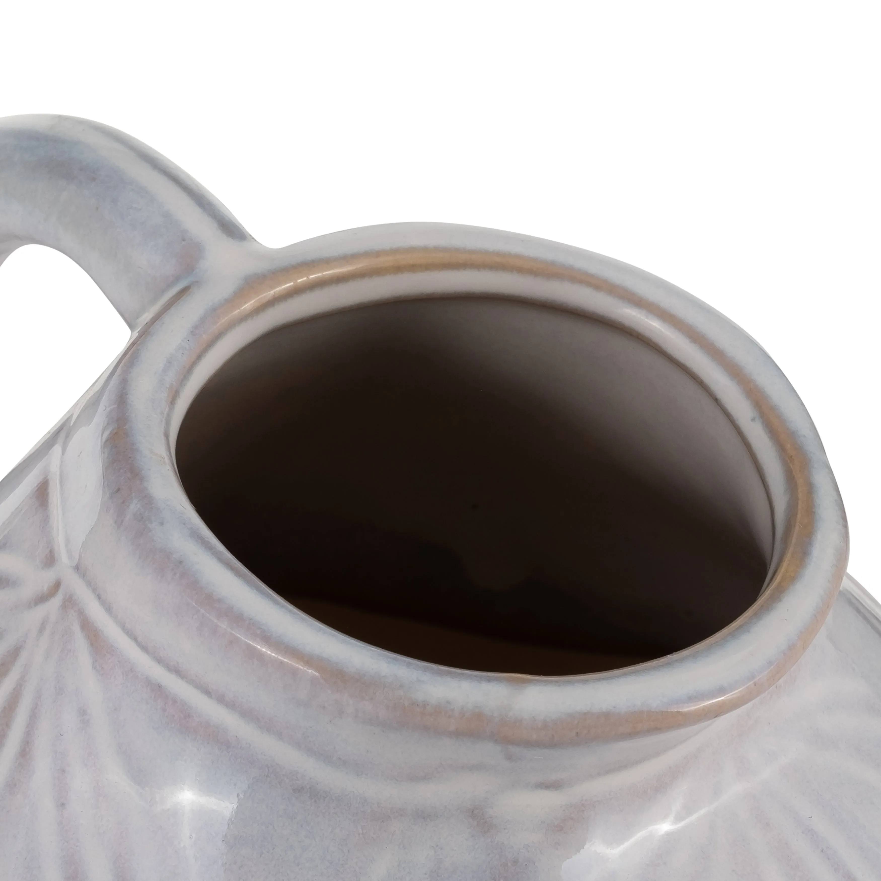 CER, 8" TRIBAL PITCHER, IVORY