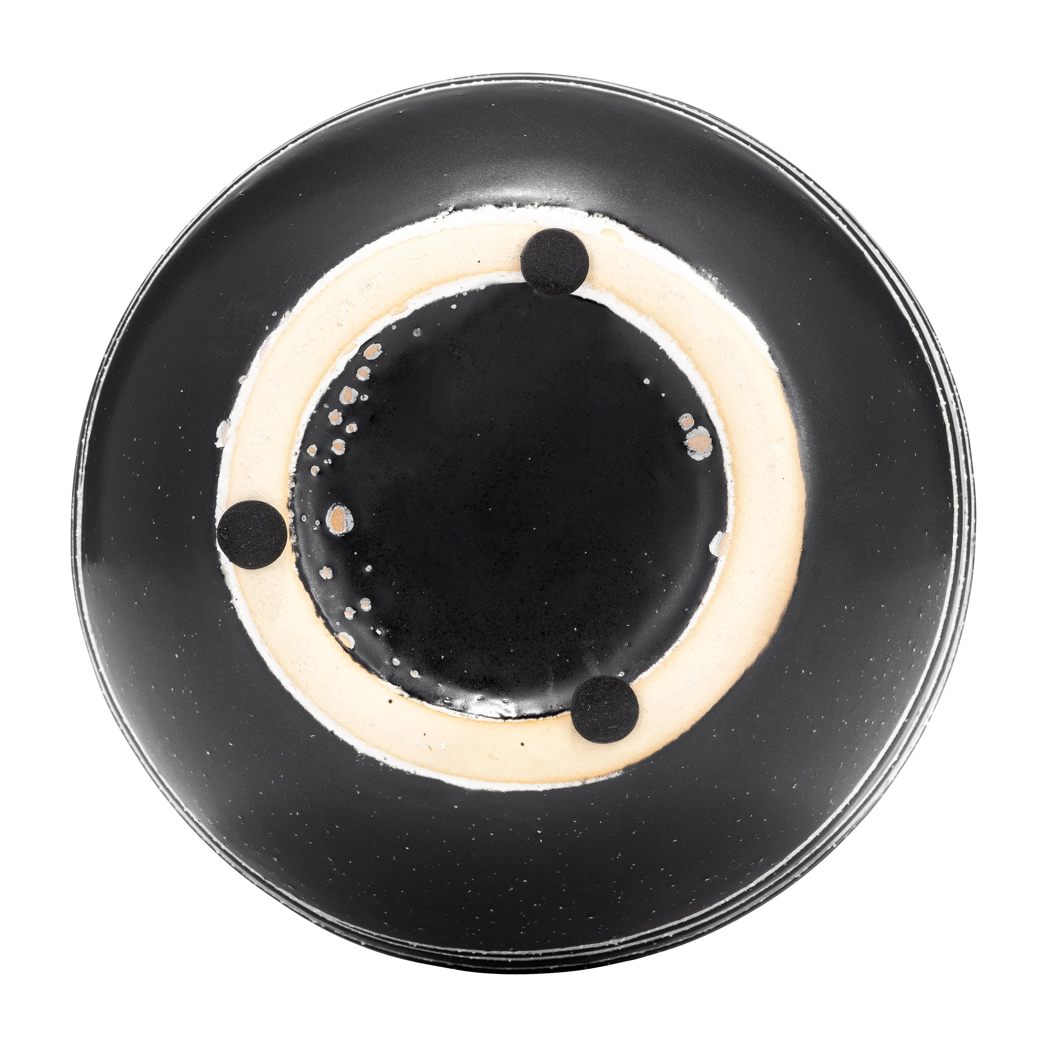 CER, 8"H TRIBAL VASE, BLACK/WHITE