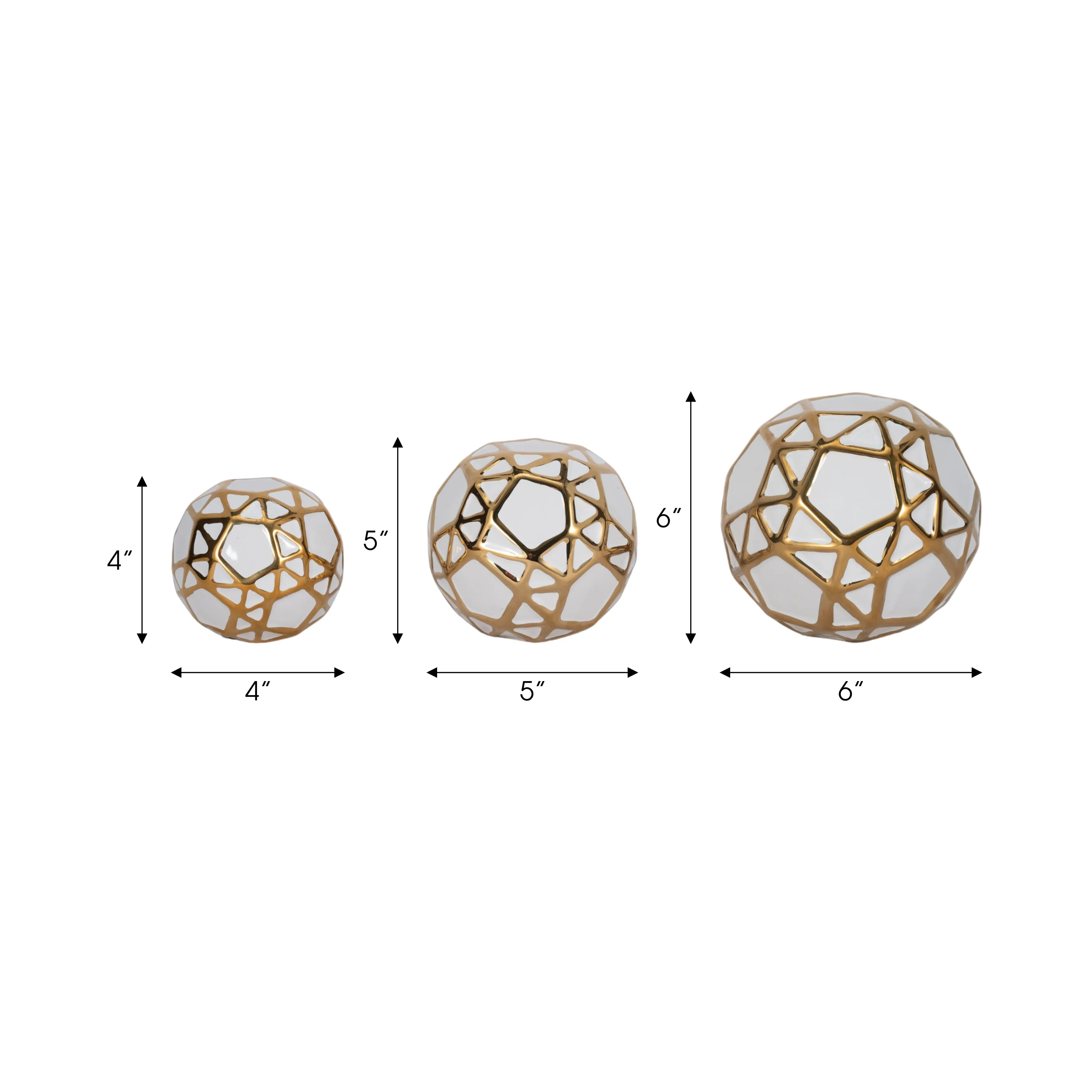 CER, S/3 4/5/6", ORBS WHITE/GOLD