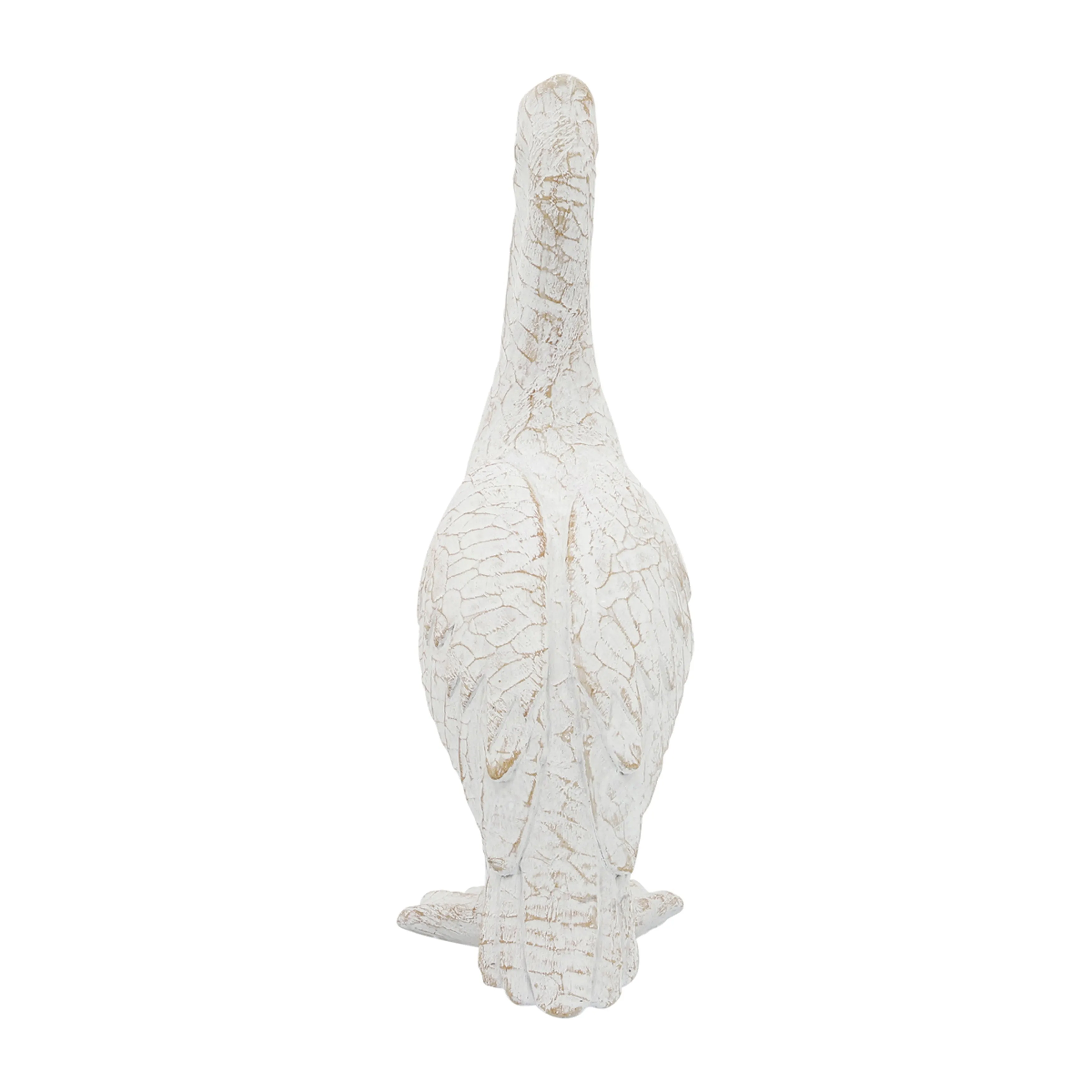 CER,14"H,STANDING PELICAN, WHITE