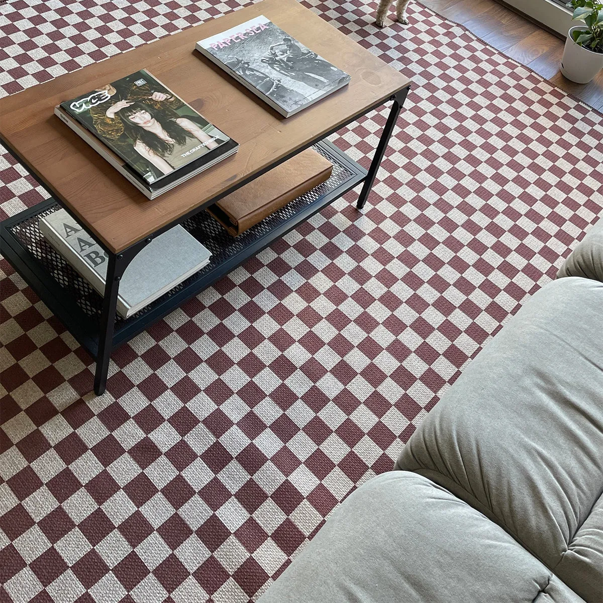 Checks New Jute Rug