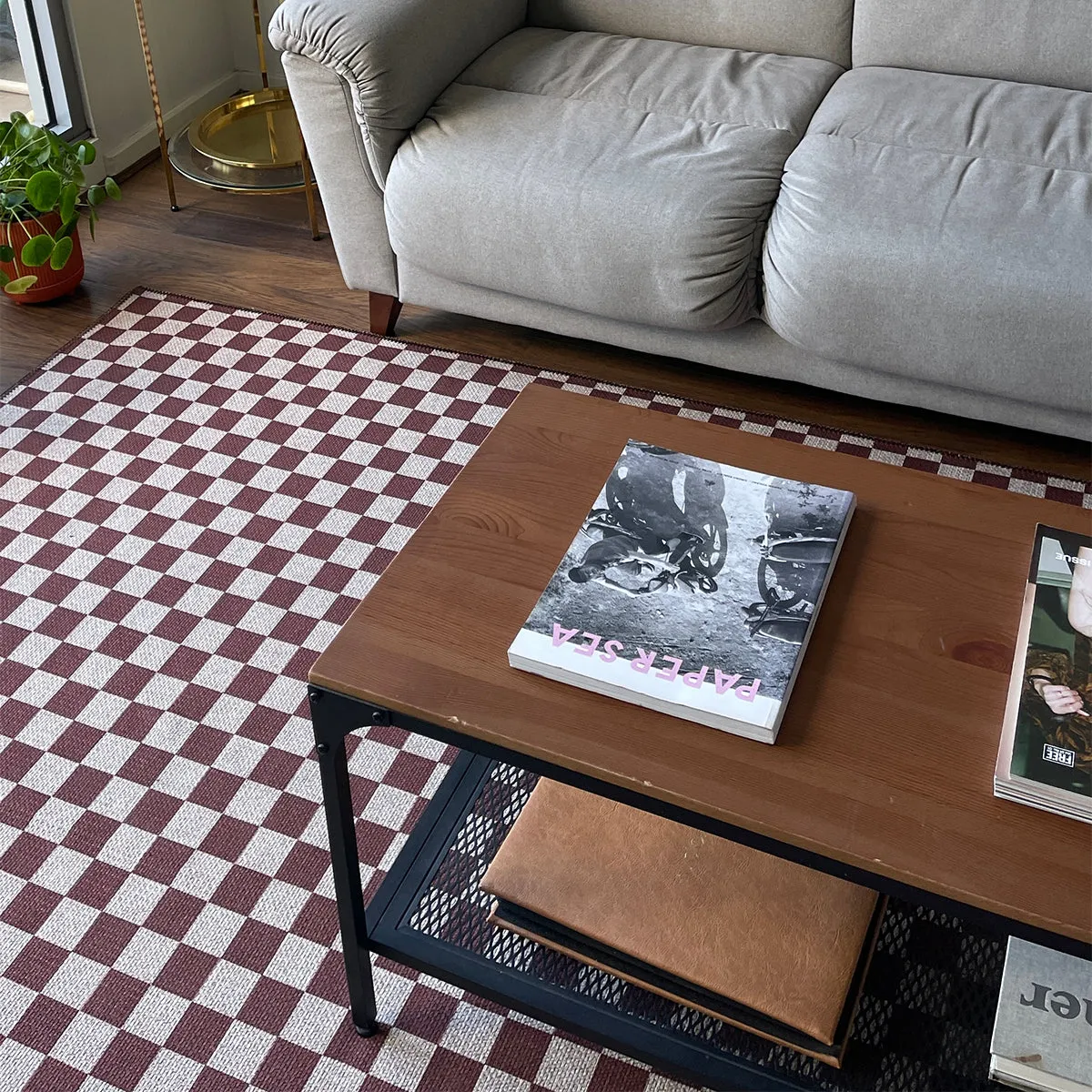 Checks New Jute Rug